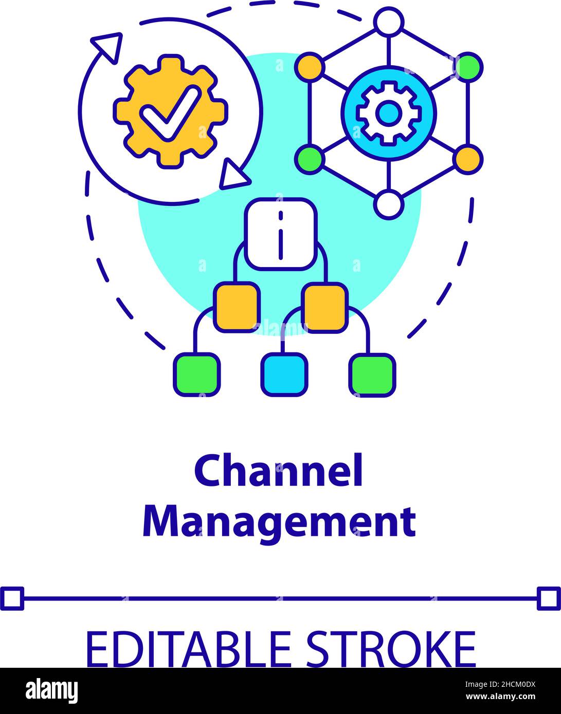 Channel management concept icon Stock Vector Image & Art - Alamy