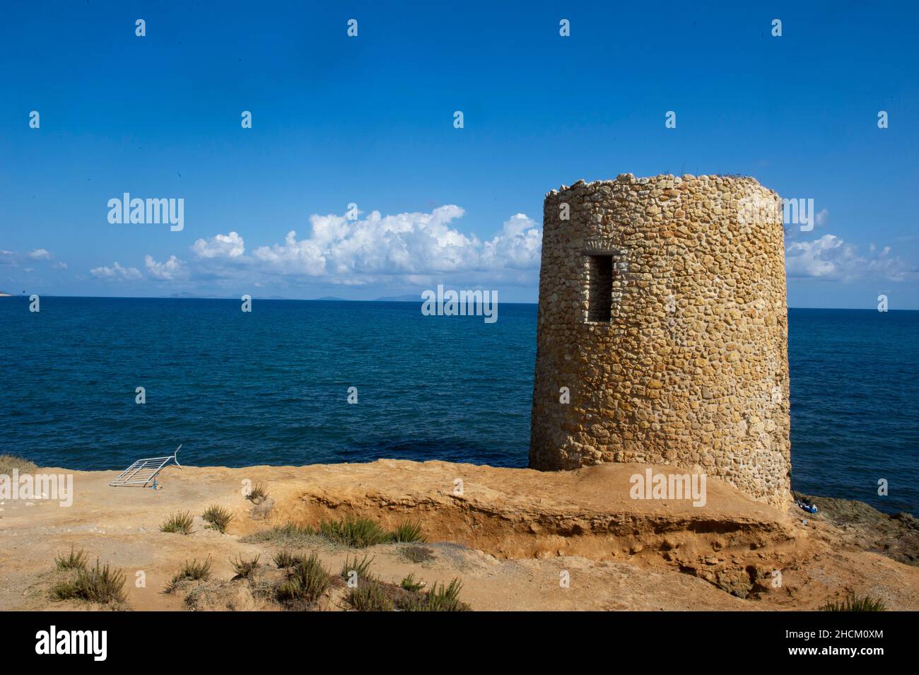 Europe, Italy, Sardinia, Porto Torres, Torre Abbacurrente Stock Photo