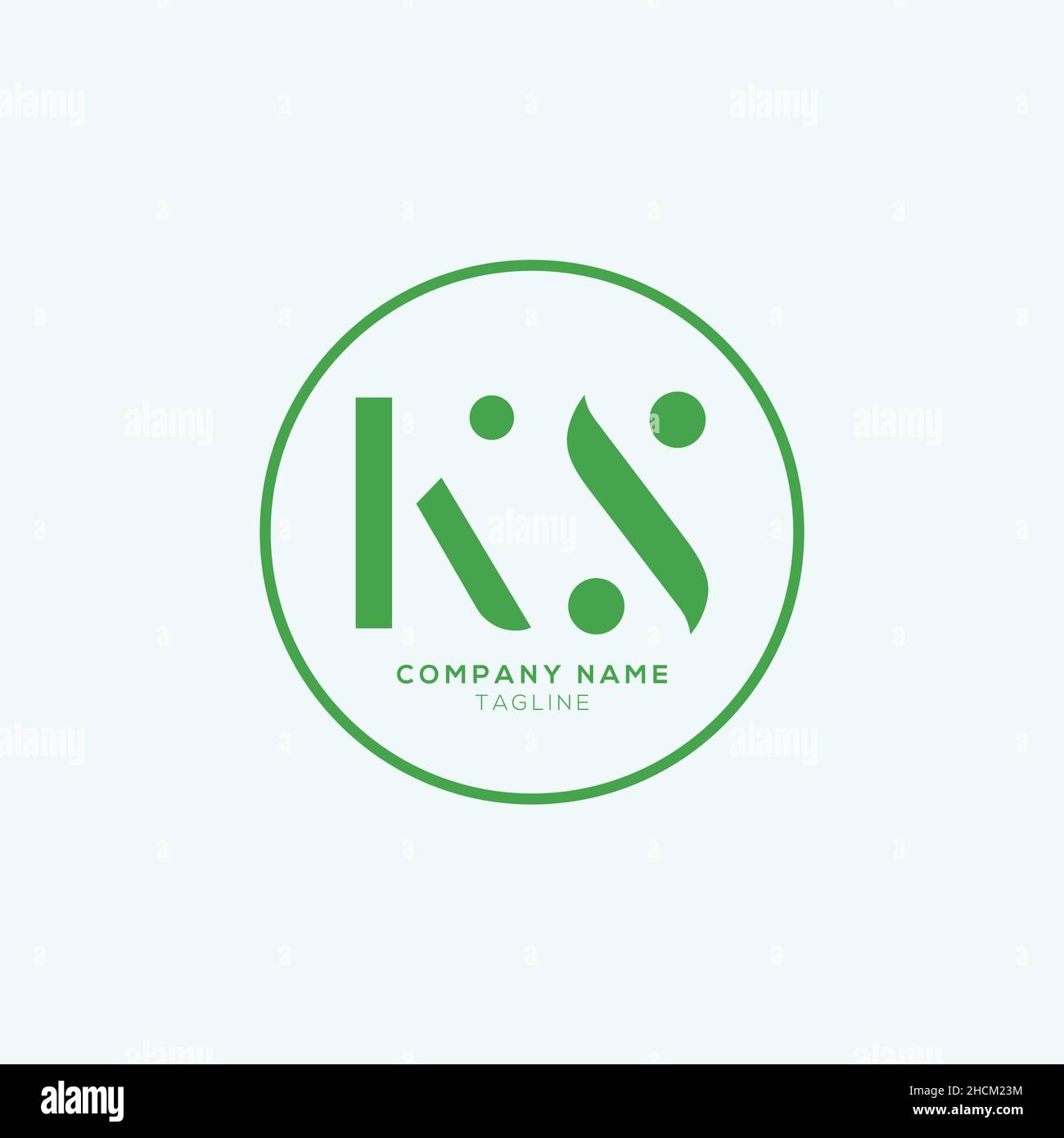 Creative modern KS Letter Business Logo Design Alphabet Icon Vector Symbol. Creative elegant letter KS logo template. Stock Vector