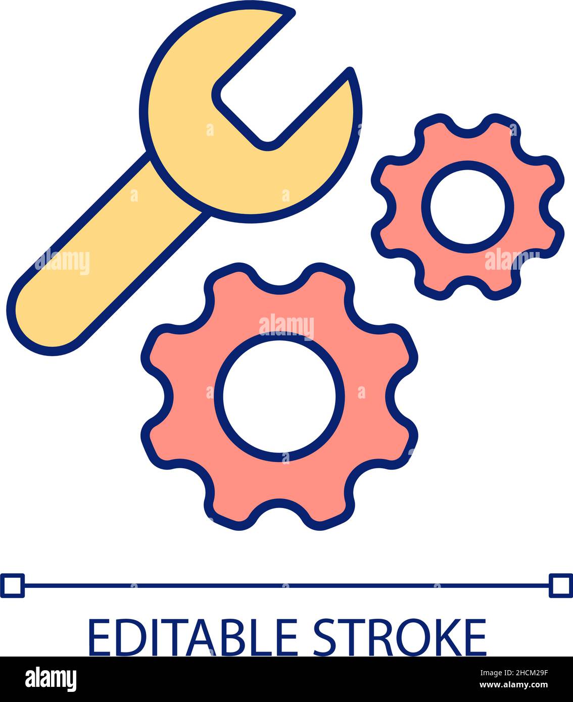 System engineer work RGB color icon Stock Vector Image & Art - Alamy