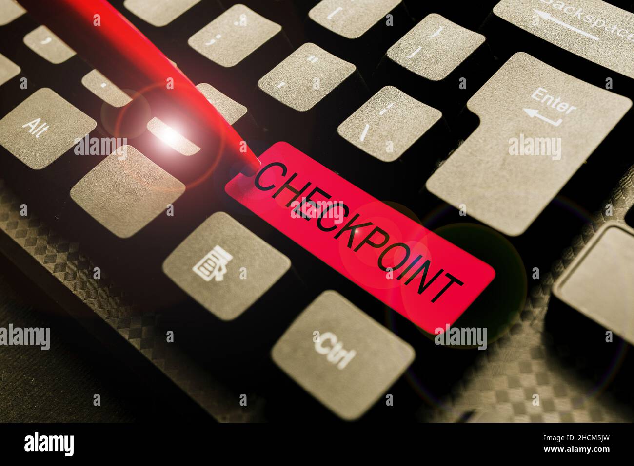 Sign displaying Checkpoint. Internet Concept manned entrance, where ...