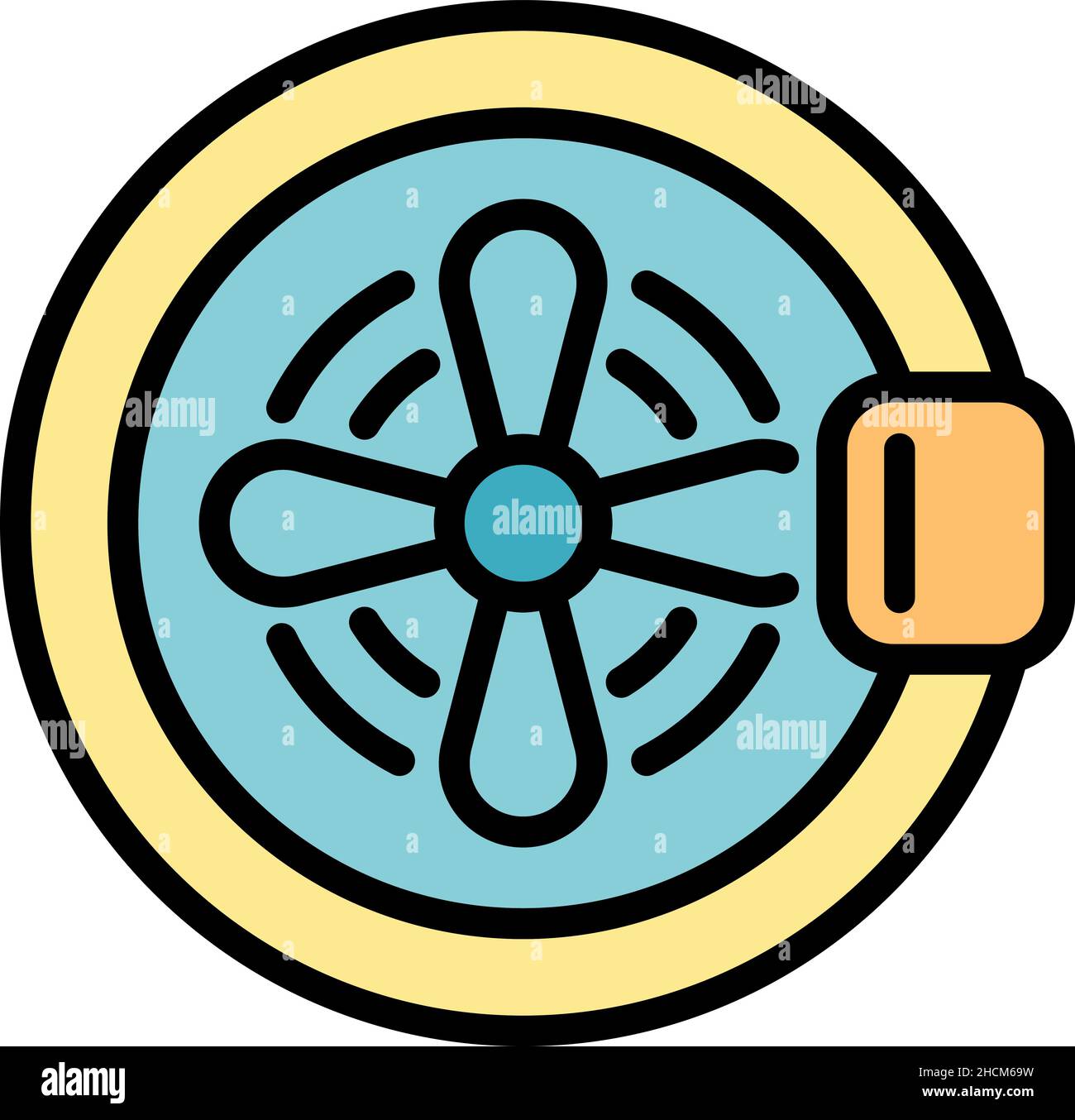Tailor service icon. Outline tailor service vector icon color flat ...