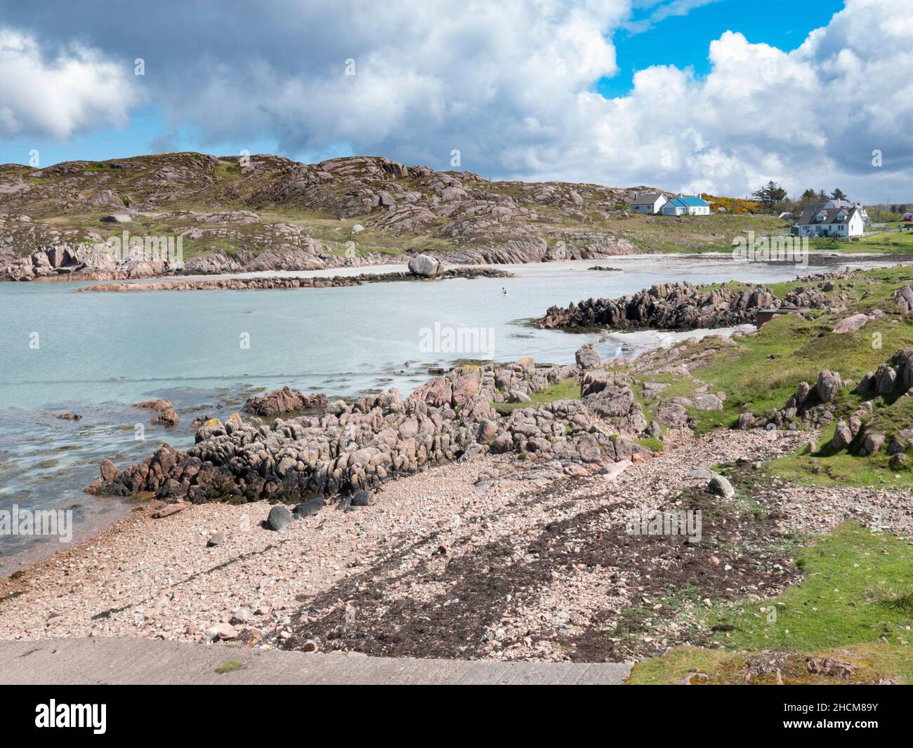 View of Fionnphort bay, Isle of Mull Stock Photo