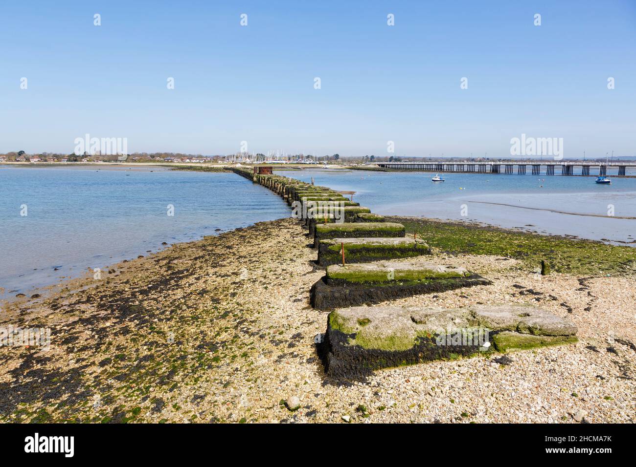 Chichester Harbour, Hayling Billy former railway bridge and track bed