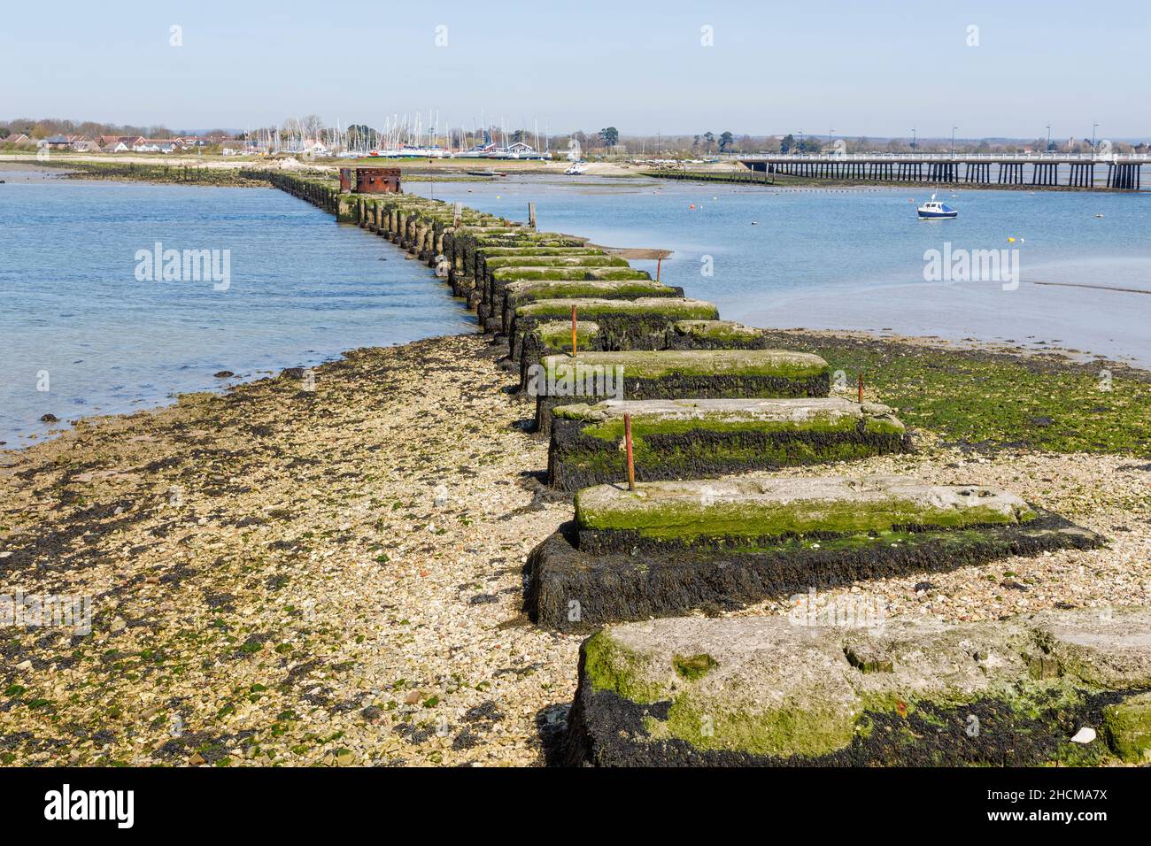 Chichester Harbour, Hayling Billy former railway bridge and track bed