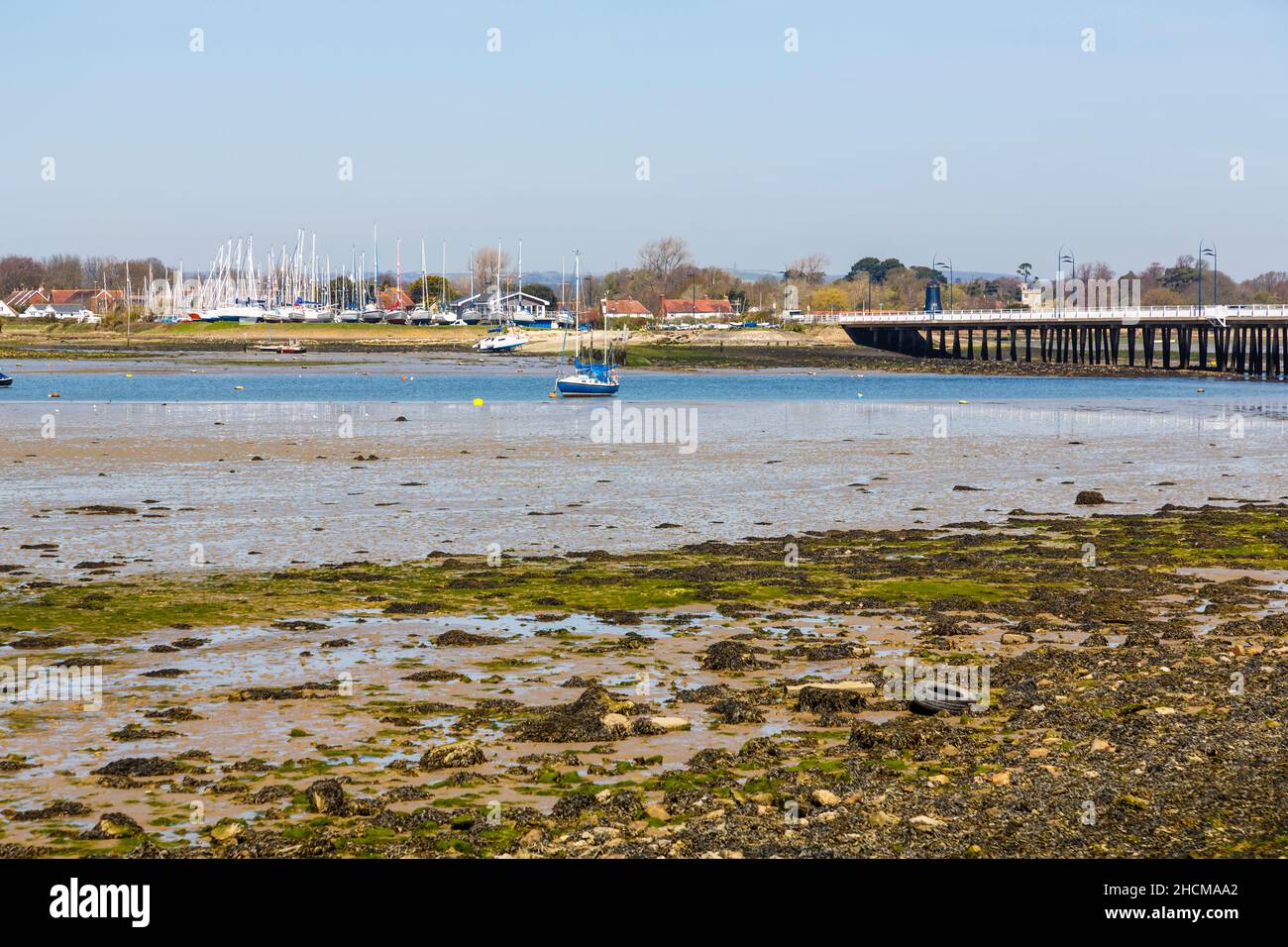 View of Chichester Harbour and the Langstone Road bridge to Hayling