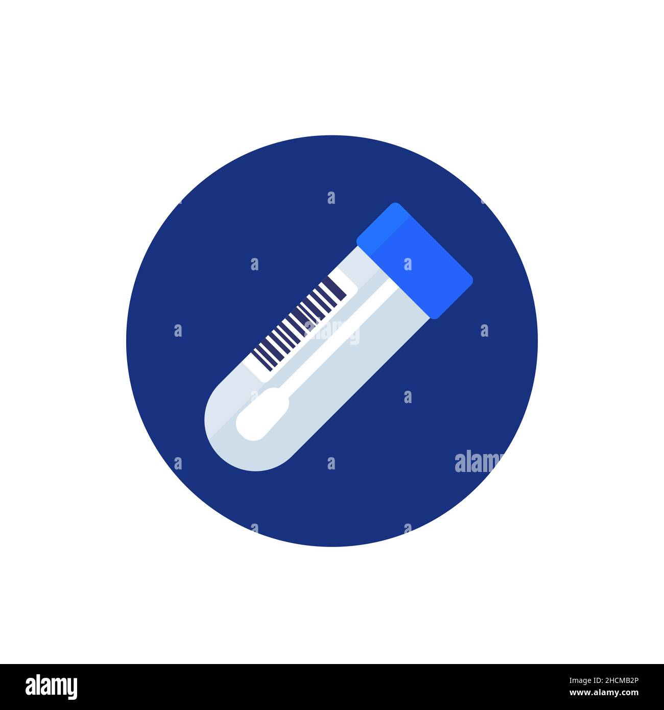 swab test, PCR testing procedure icon, vector Stock Vector Image & Art ...