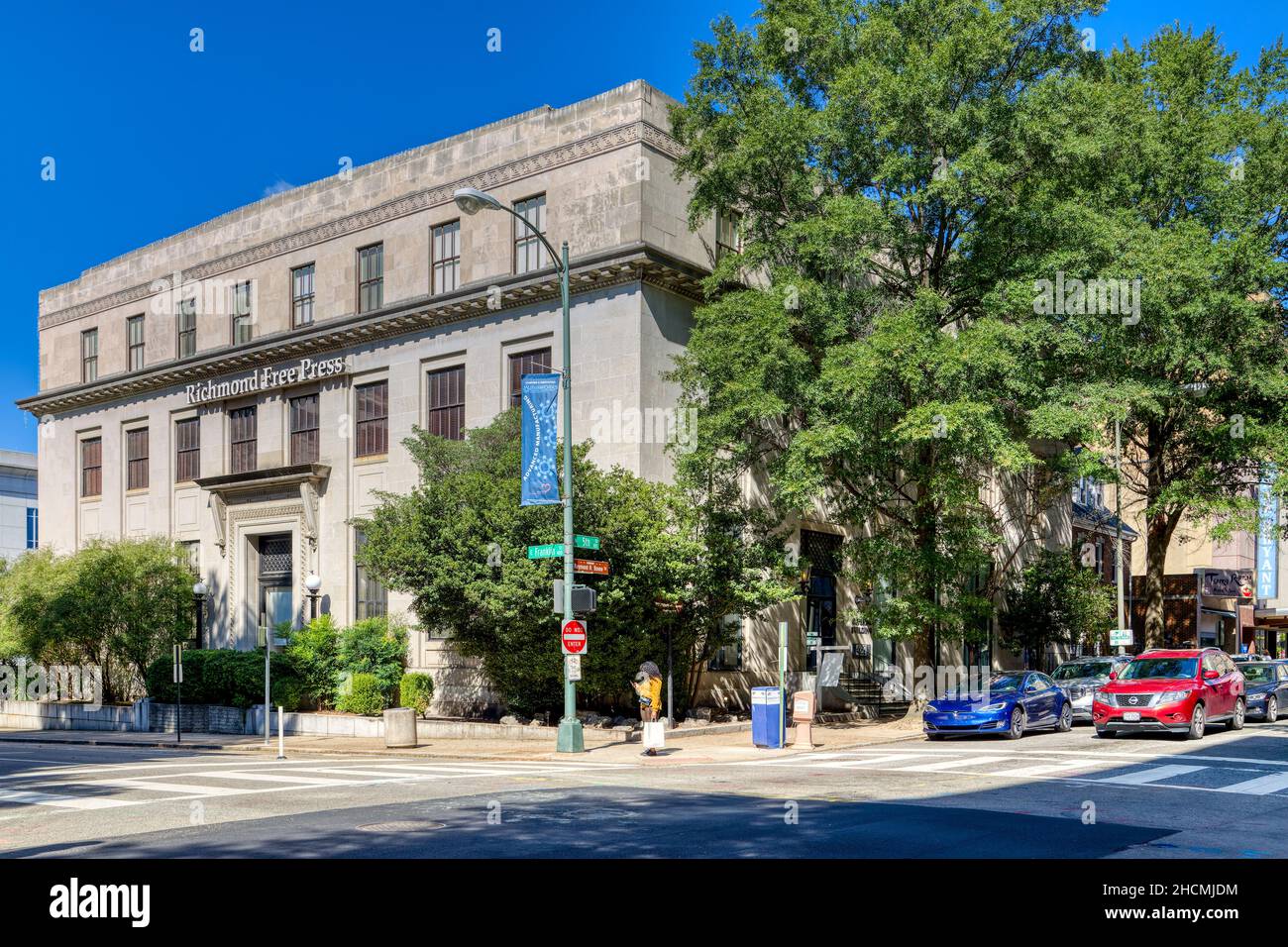 Imperial Building, Richmond Free Press, neo-Classical building at 422 East Franklin Street. Stock Photo