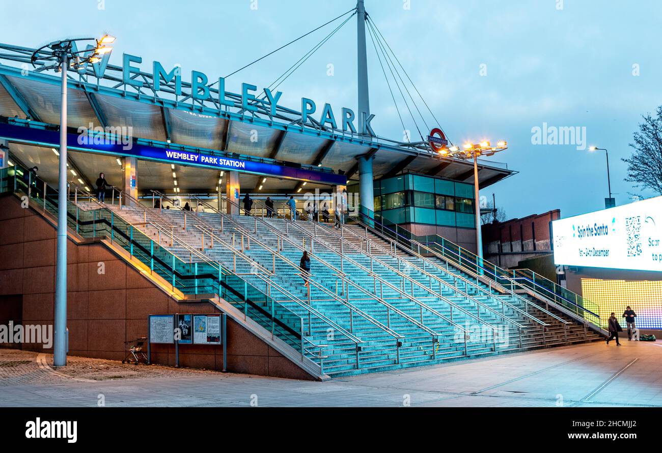 Wembley Park Tube Station London UK Stock Photo