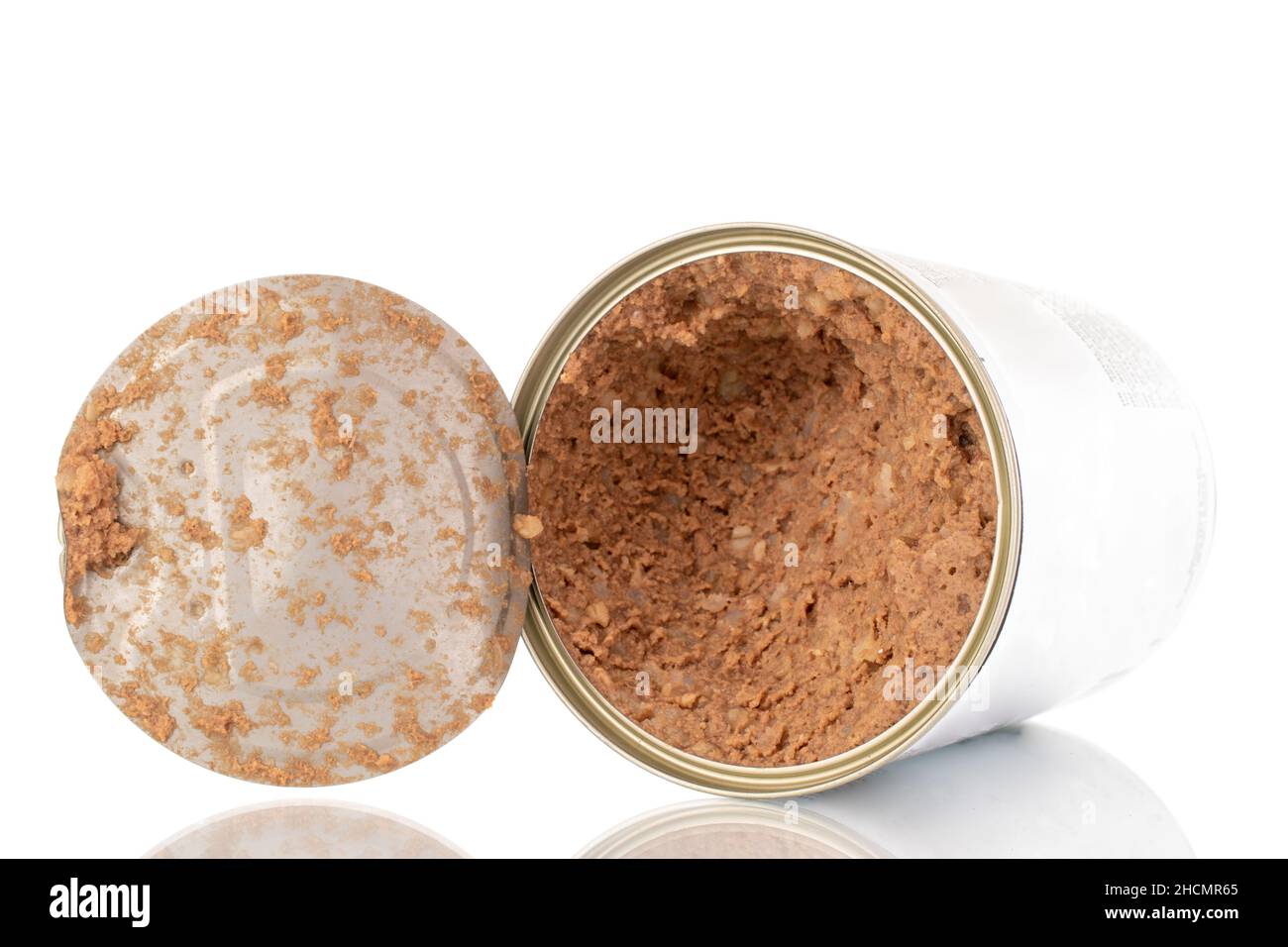 One canned meat for dogs, closeup, isolated on white Stock Photo Alamy