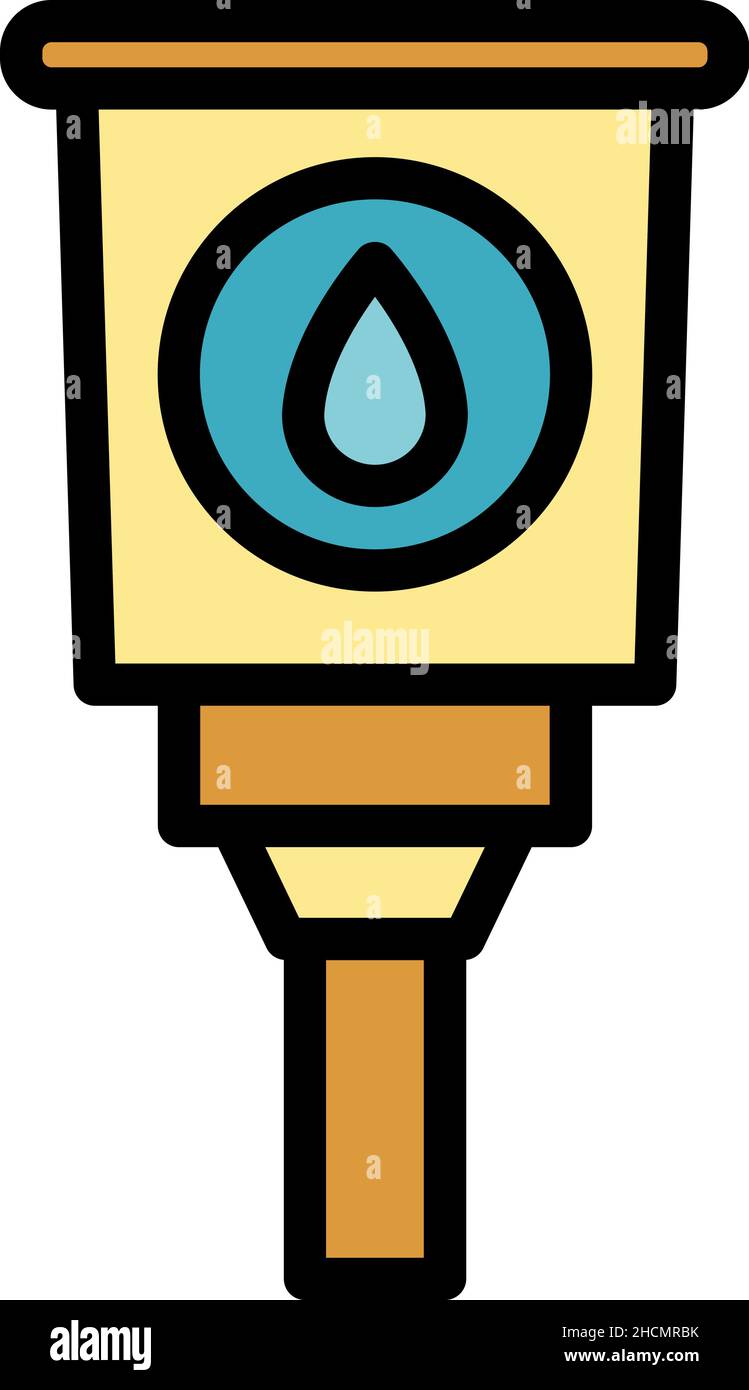 Canola gel icon. Outline canola gel vector icon color flat isolated ...