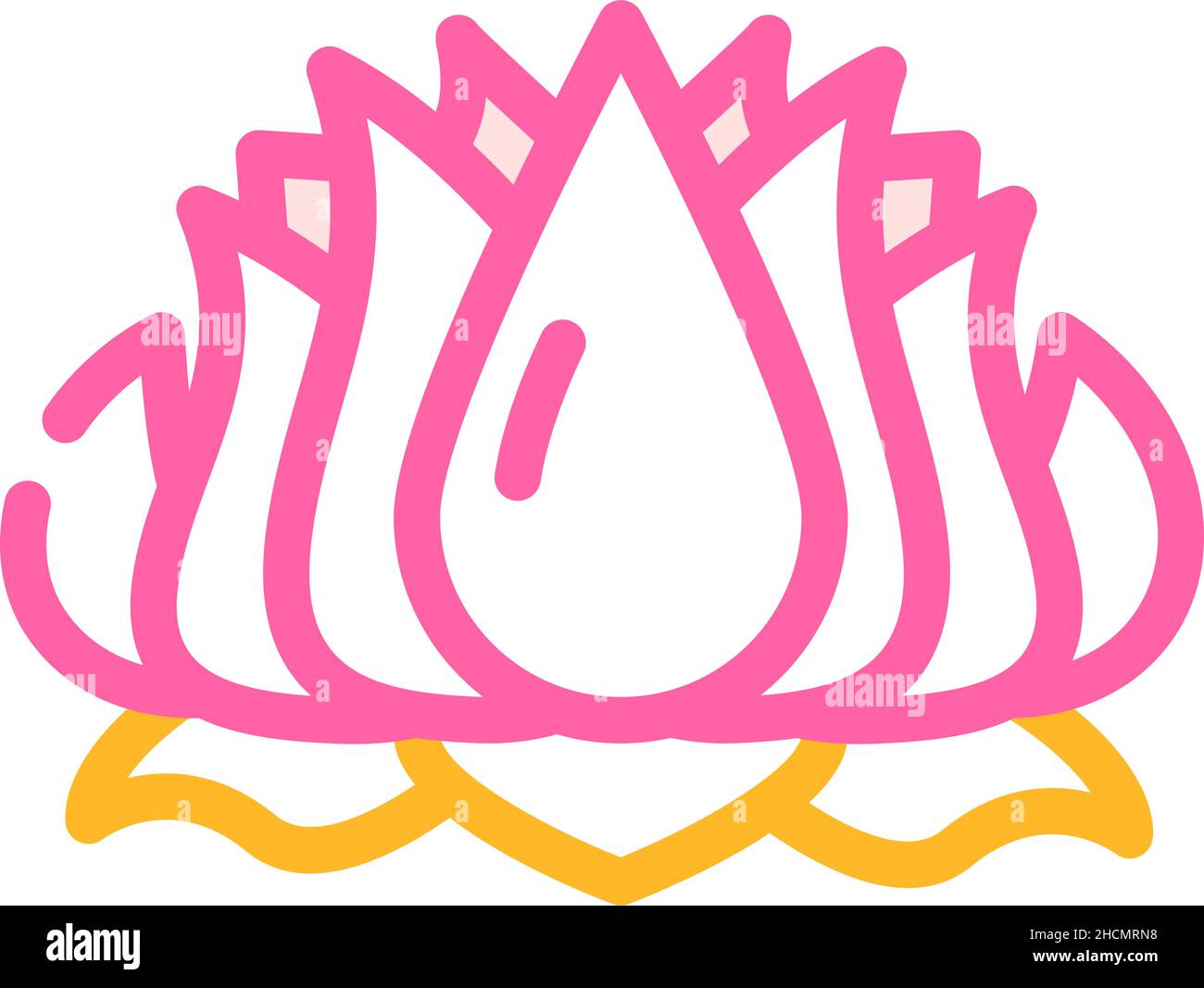 lotus flower color icon vector illustration Stock Vector Image & Art