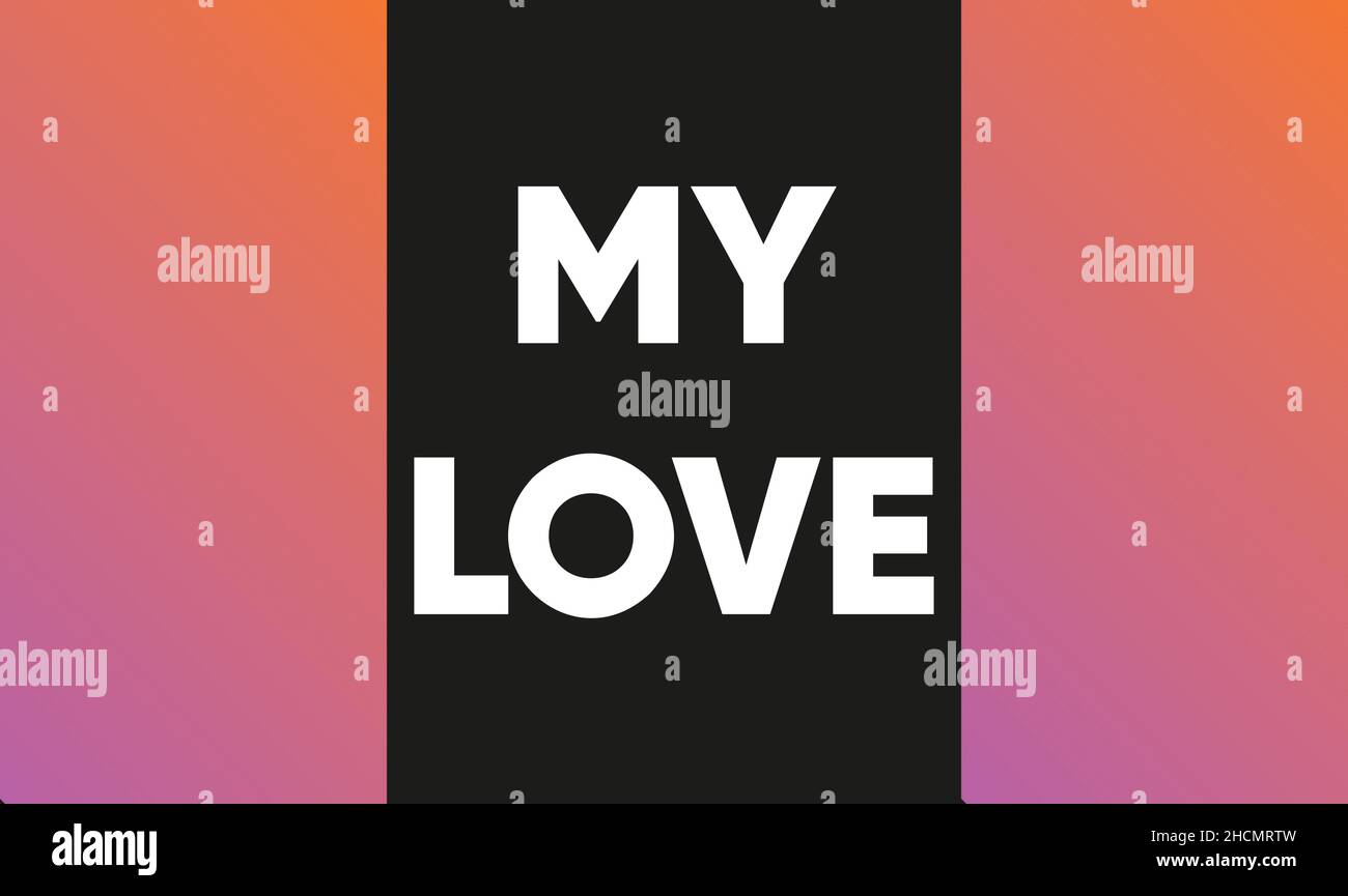 valentine day greeting on abstract dark background Stock Vector