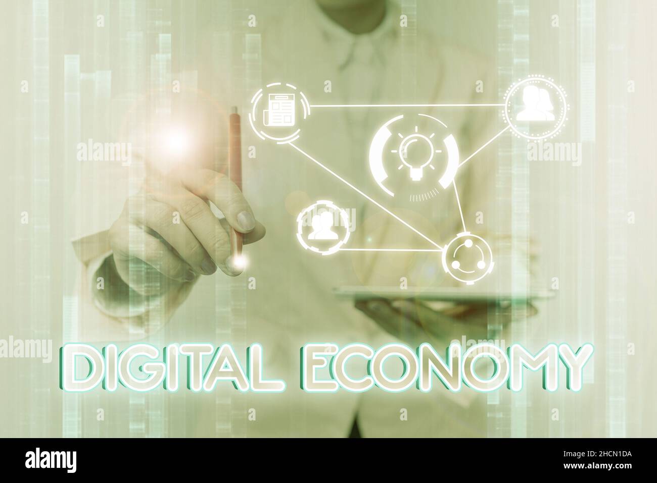 Inspiration showing sign Digital Economy. Business concept worldwide