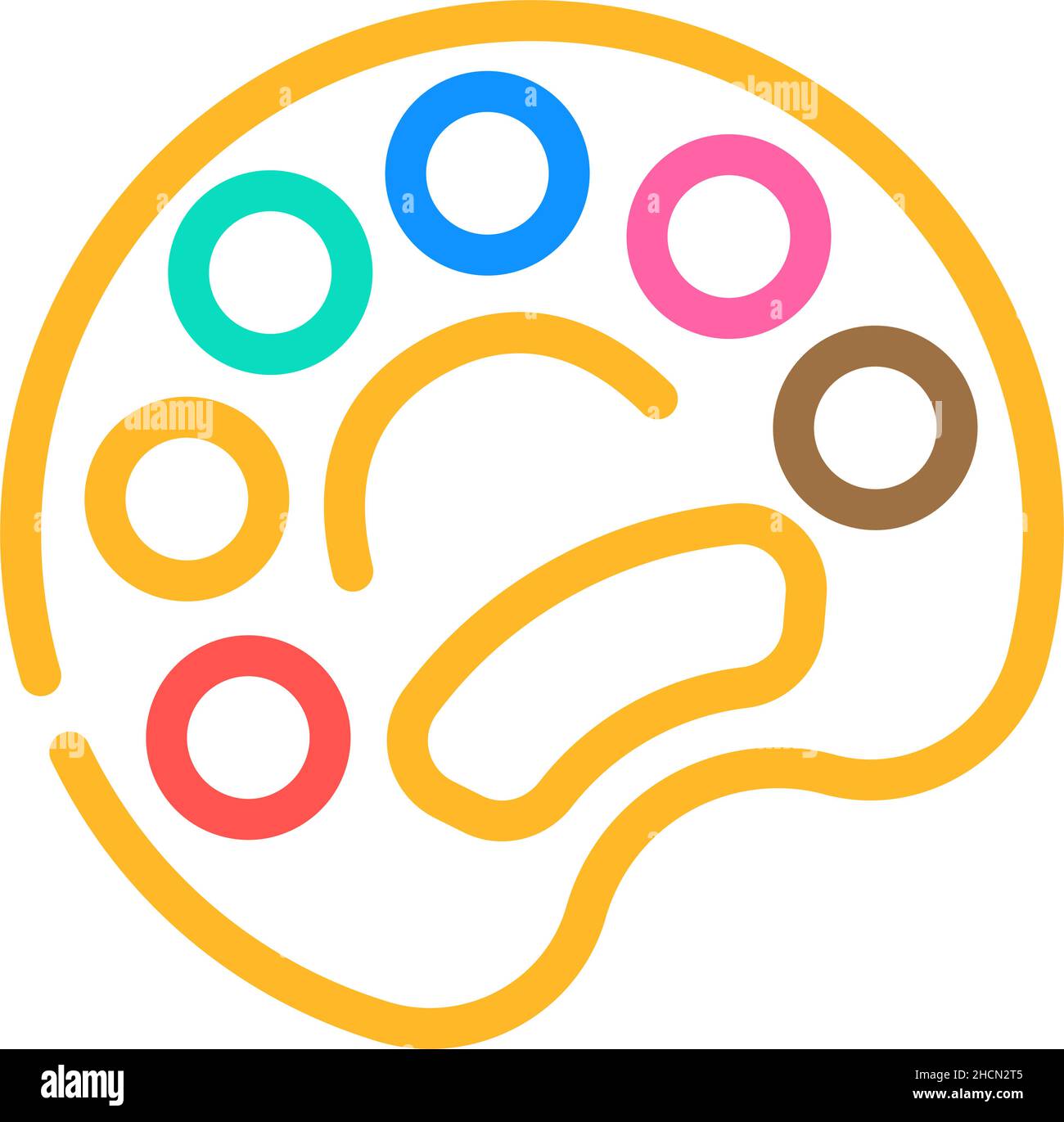 palette for painting color icon vector illustration Stock Vector Image