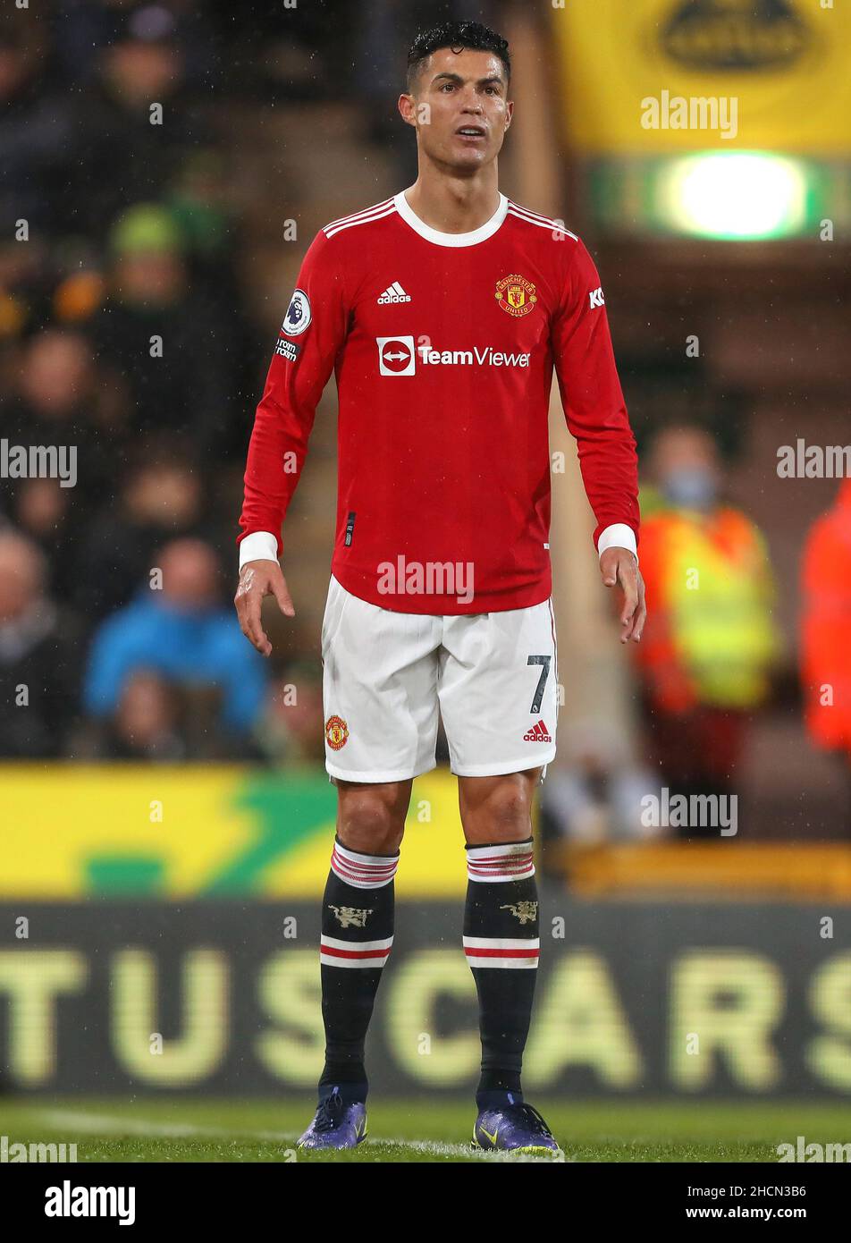 Cristiano Ronaldo of Manchester United - Norwich City v Manchester United, Premier League, Carrow Road, Norwich, UK - 11th December 2021  Editorial Use Only - DataCo restrictions apply Stock Photo
