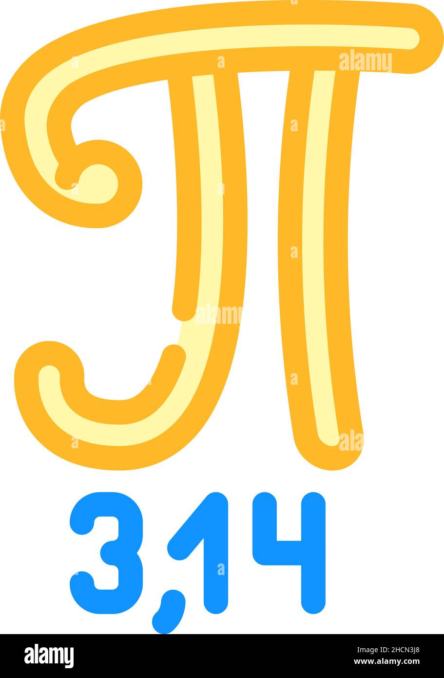 pi number color icon vector illustration Stock Vector Image & Art - Alamy