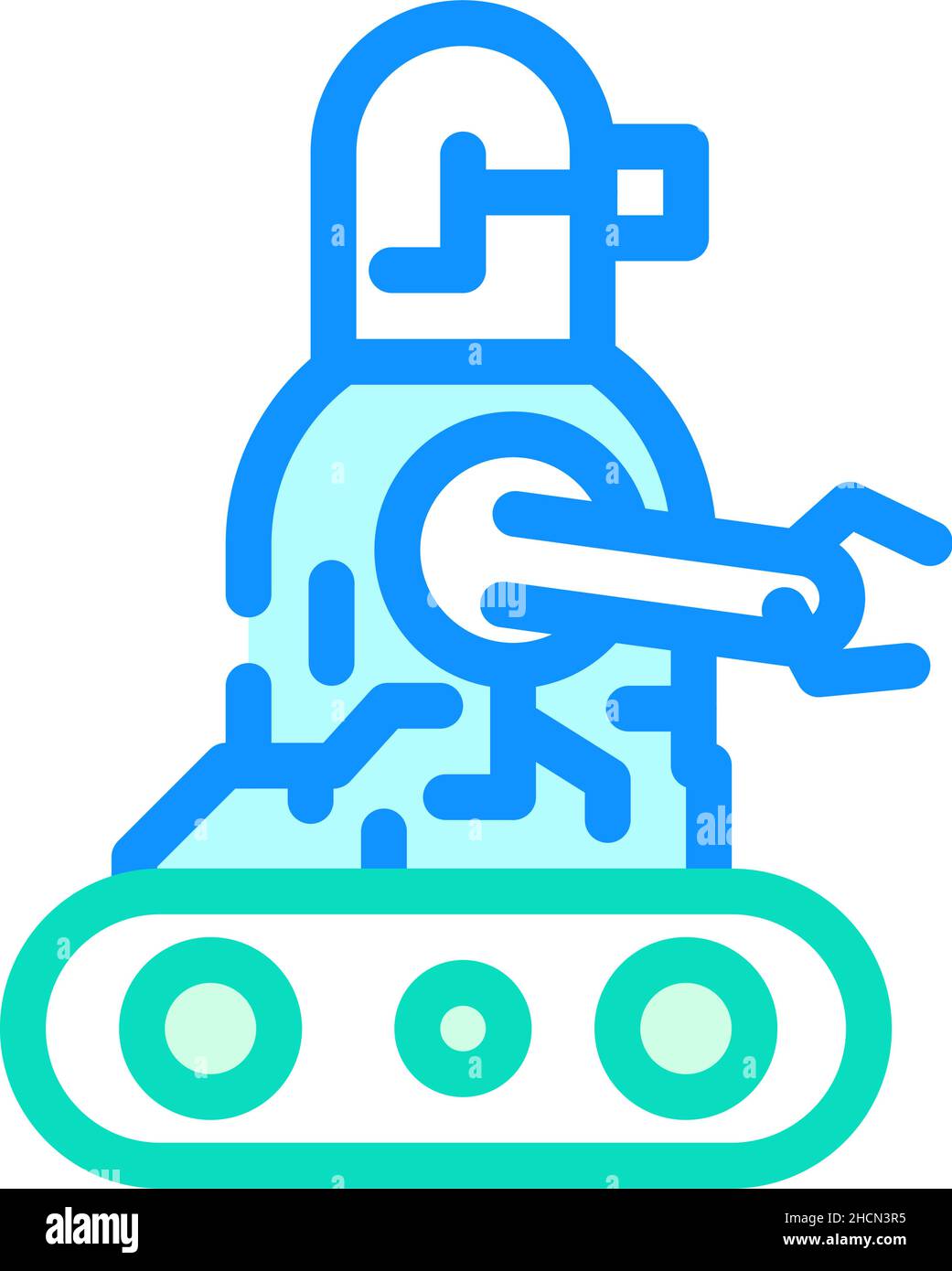robot technology color icon vector illustration Stock Vector Image ...