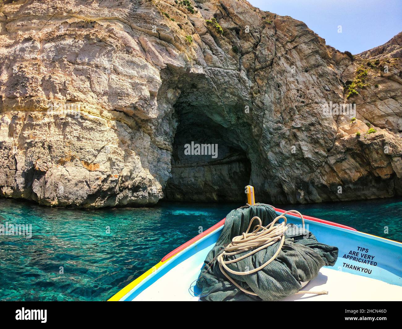 Blue grotto boat hi-res stock photography and images - Alamy