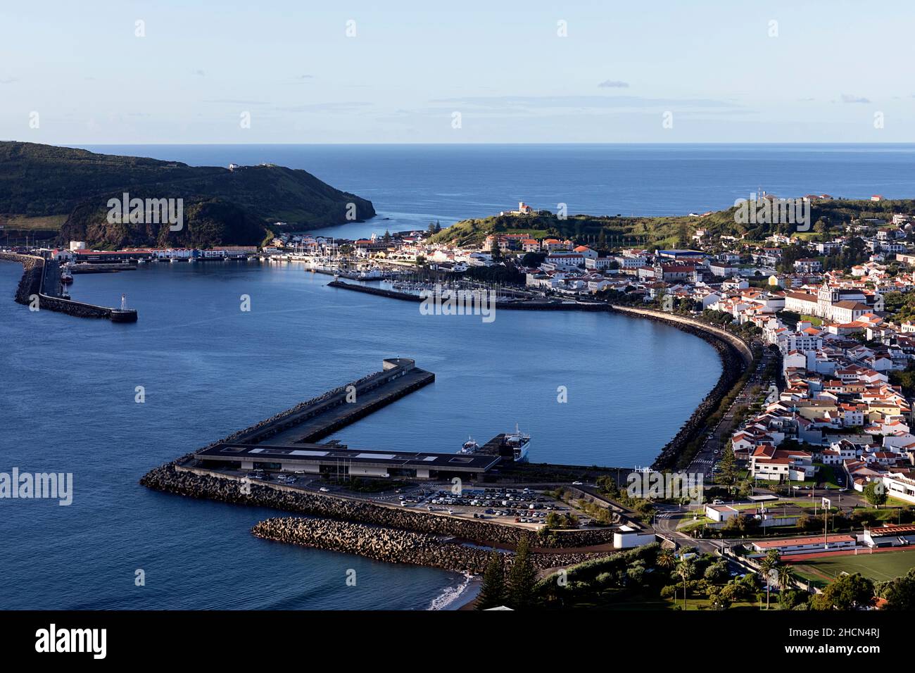 Marina of Horta. Faial, Azores islands, Portugal Stock Photo Alamy