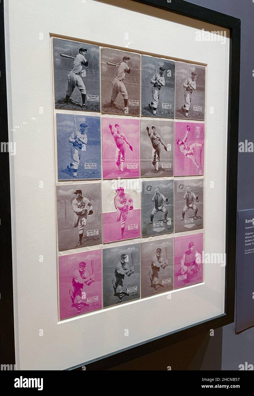 Jefferson R. Burdick Baseball Card Collection at The Metropolitan Museum of Art in New York City, USA  2021 Stock Photo