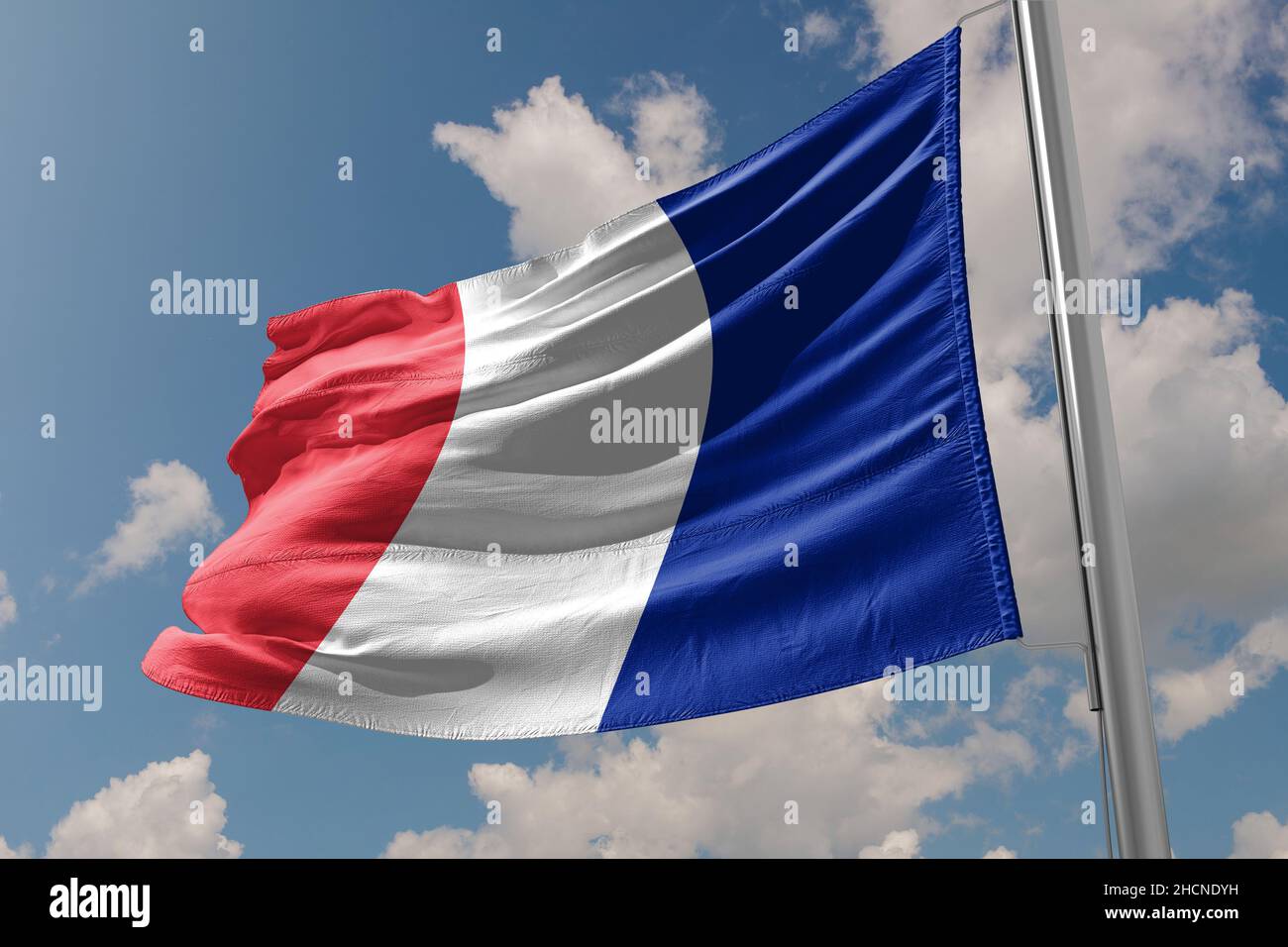 The flag of France (French drapeau français) is a tricolour flag featuring three vertical bands