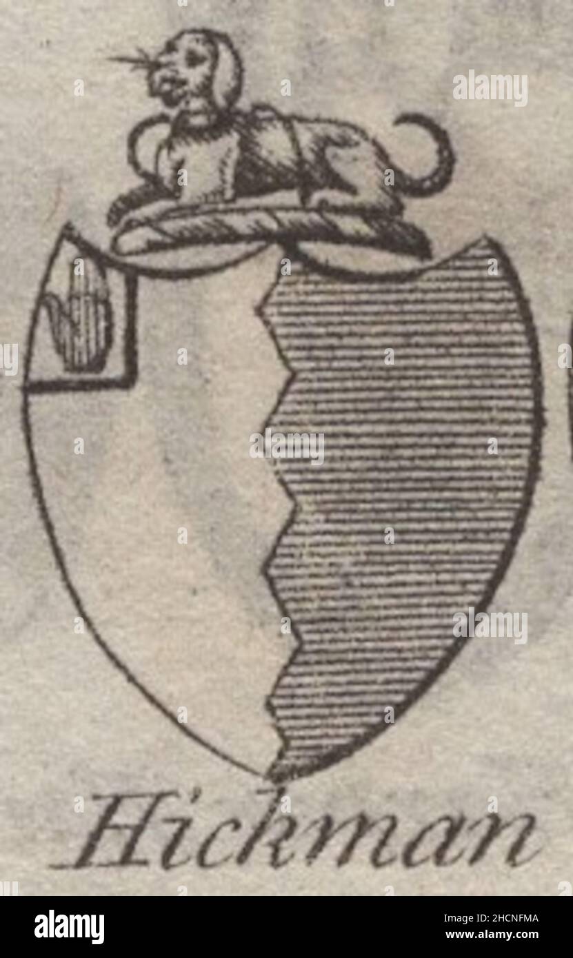 antique 18th century engraving heraldy coat of arms, English