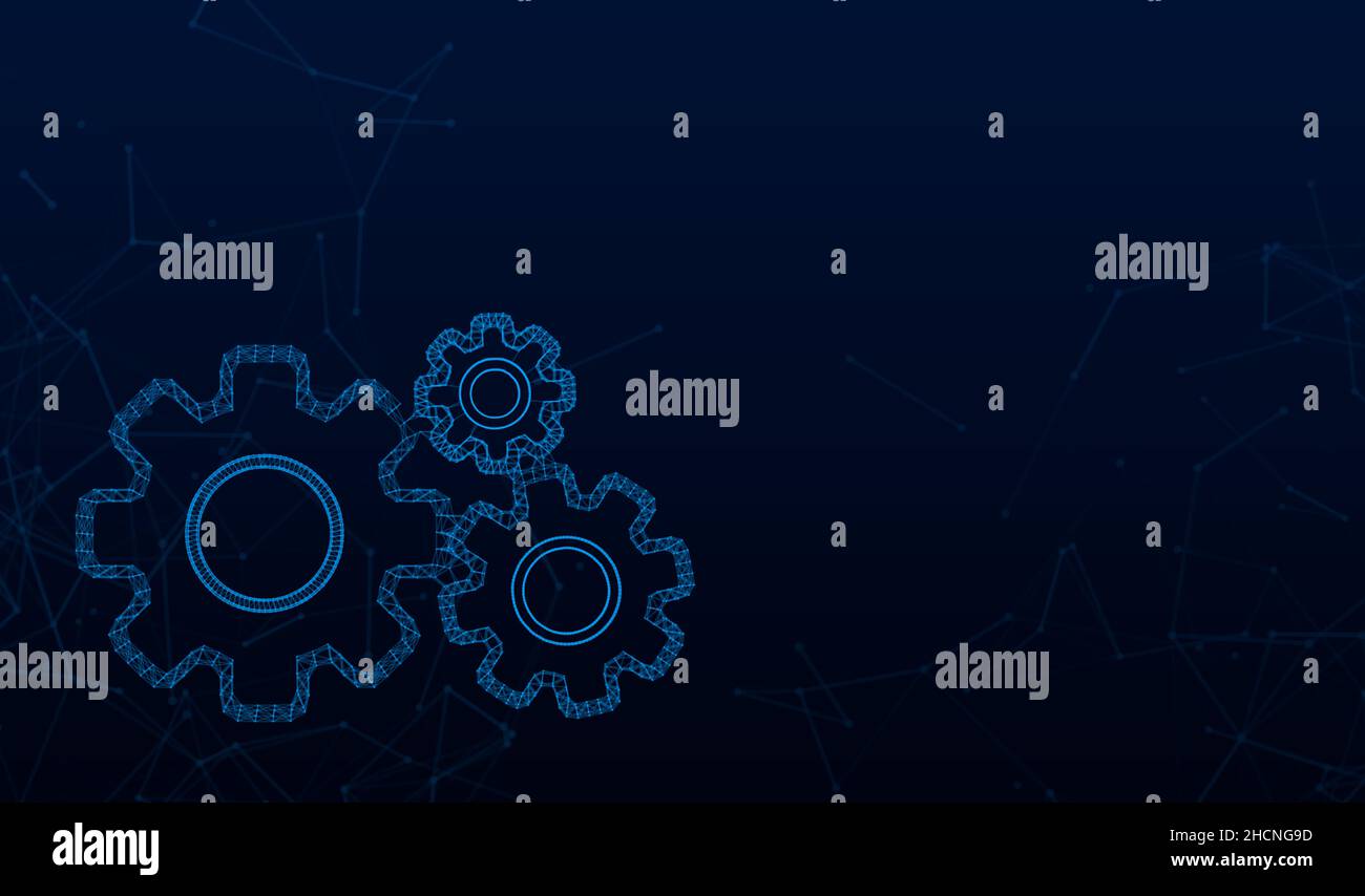 System software update or upgrade concept with hands. Banner new update ...