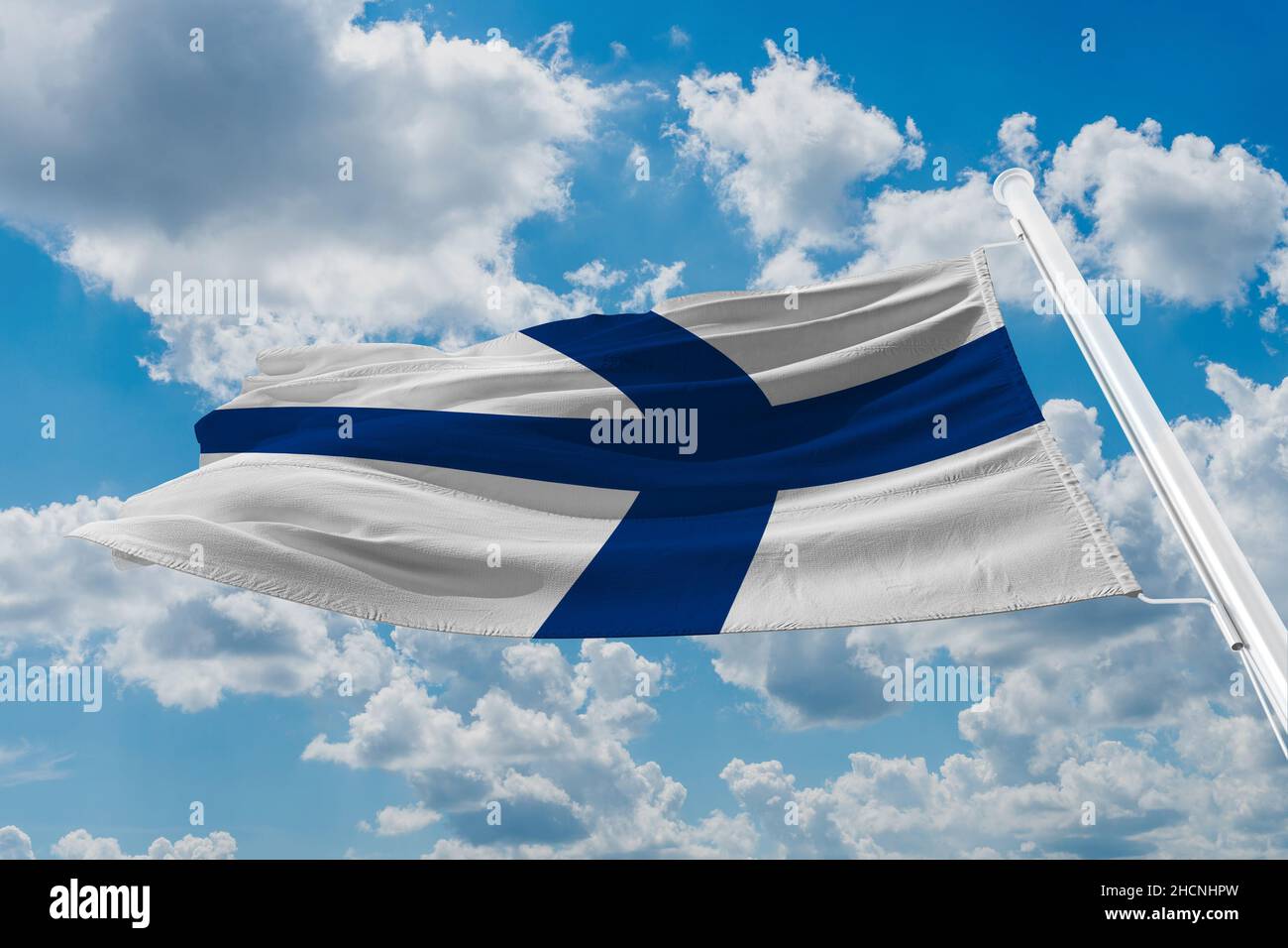 freedom, culture, 28 may 1918, nordic, pole, north, democracy, independent, finnish, swedish, helsinki, sanna marin, finnish: suomen lippu, swedish: f Stock Photo