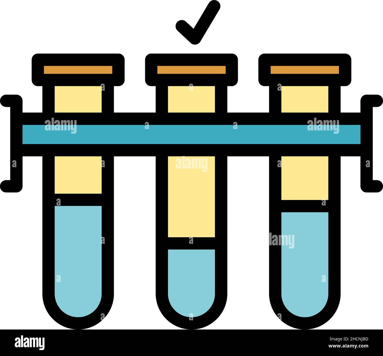 Test tubes in a stand Stock Vector Images - Alamy