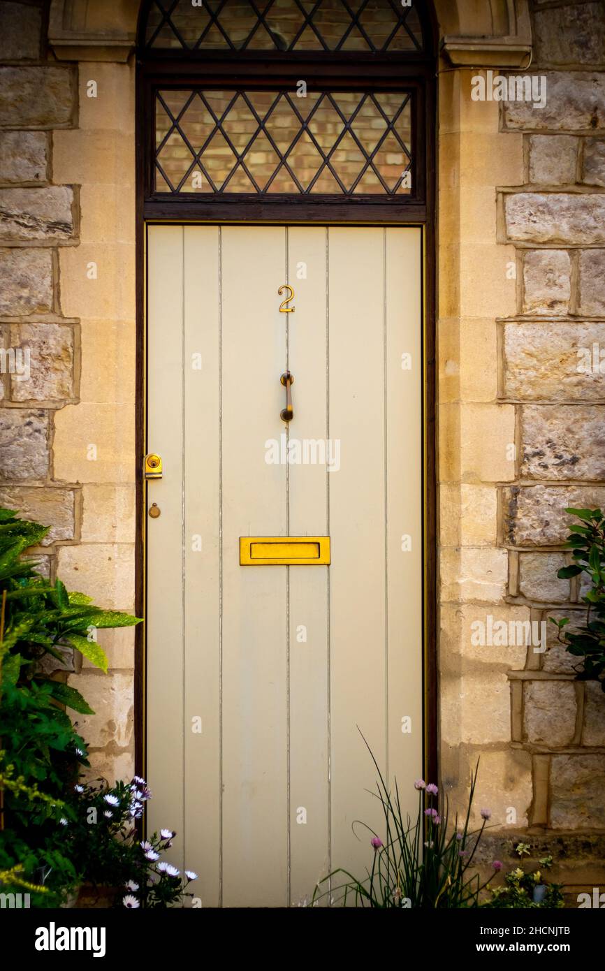 Warm and cosy home with a front door Stock Photo Alamy