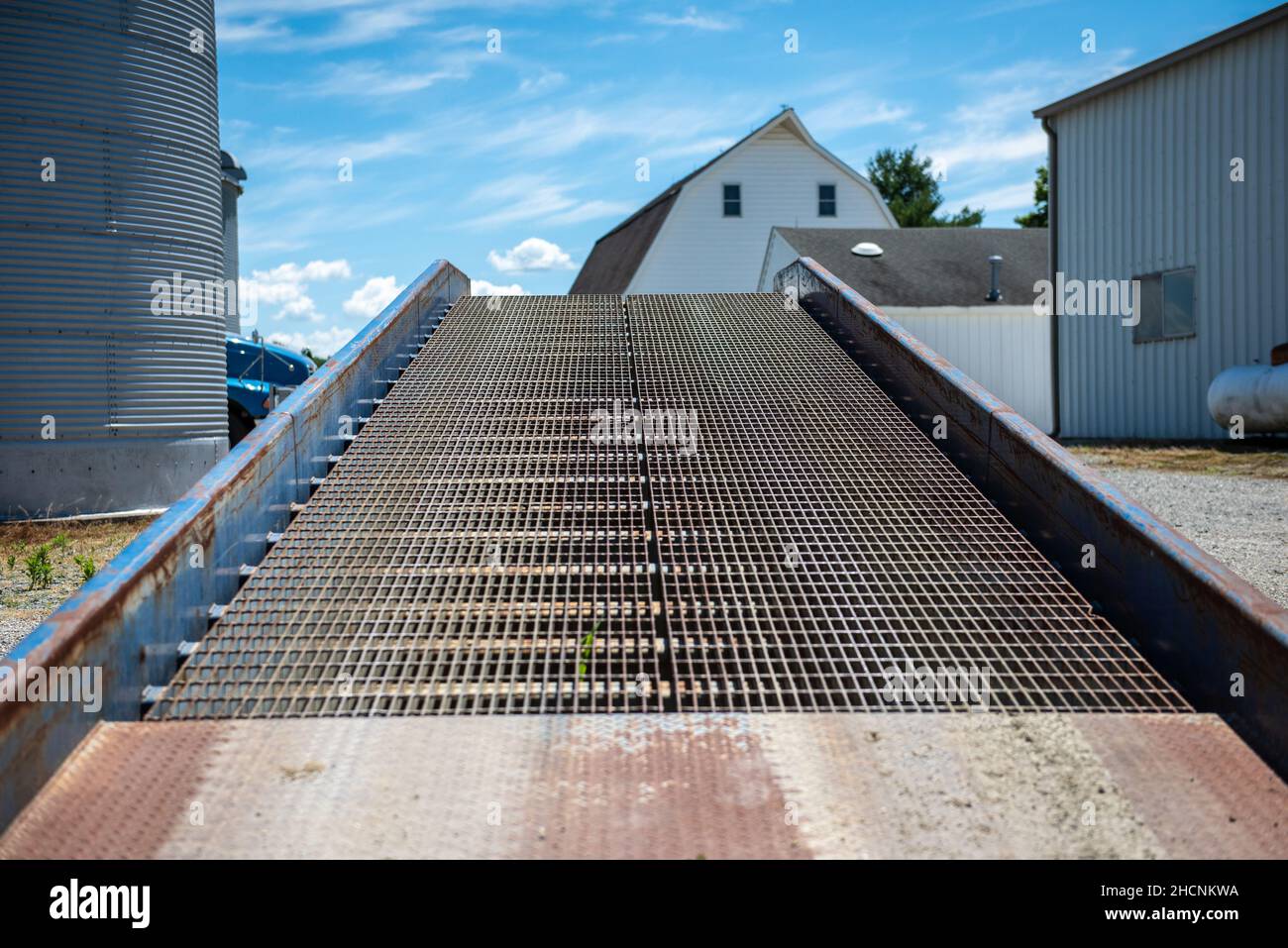 A ramp used for loading and unloading trailers Stock Photo - Alamy