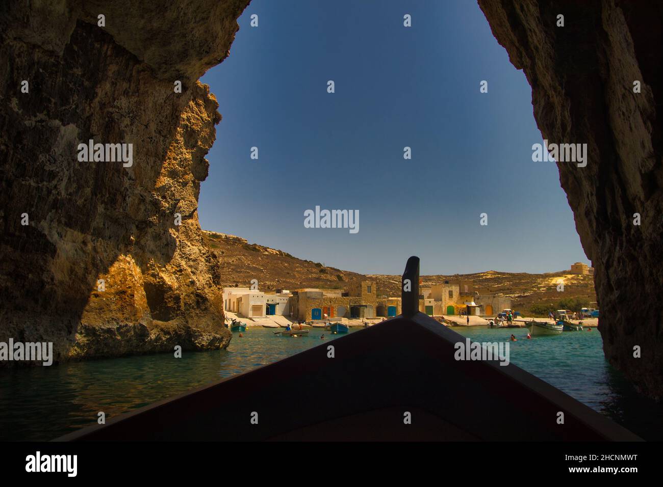 Inland Sea on Gozo, Malta, in August 2021 Stock Photo