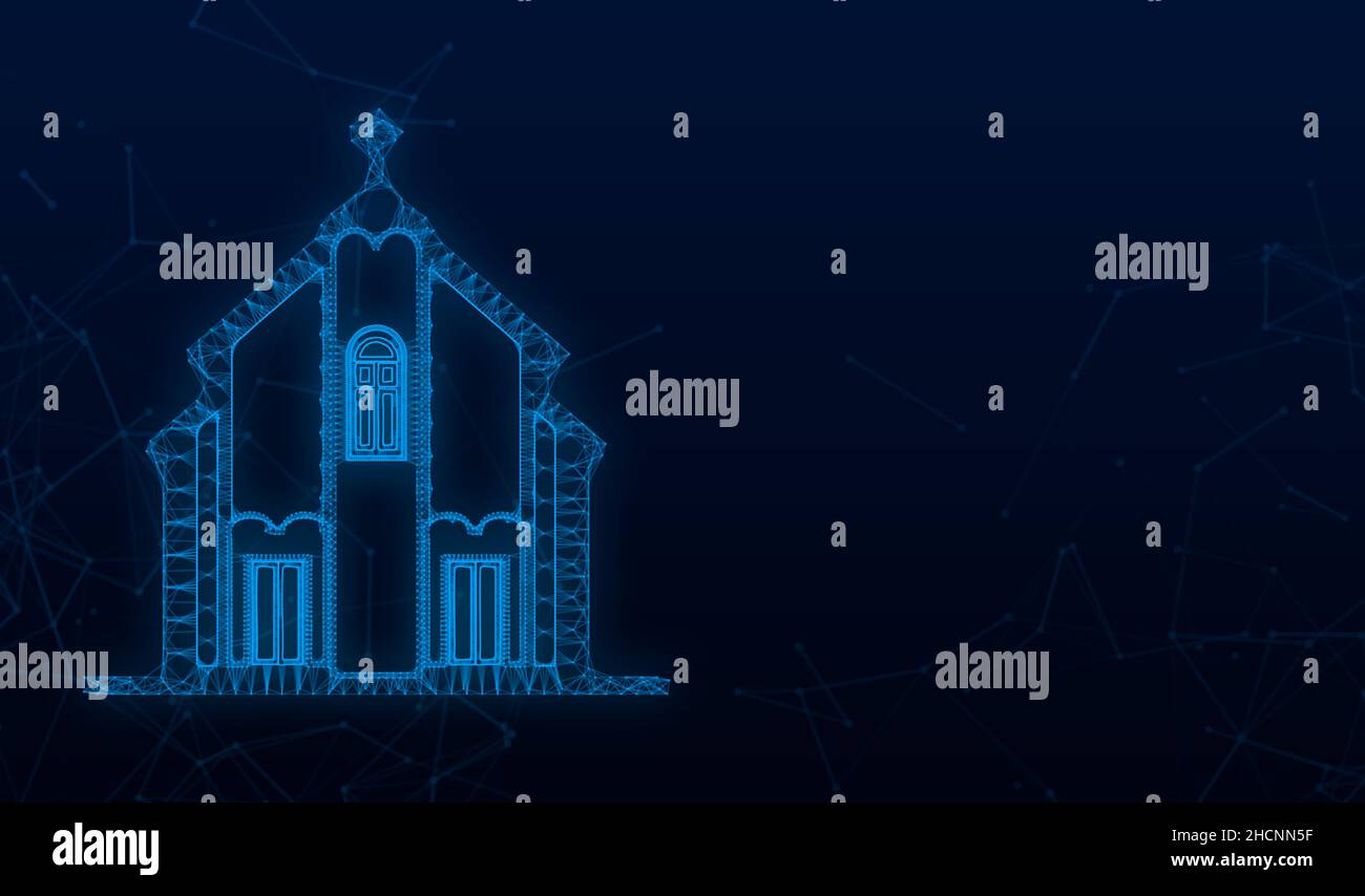 Church, great design for any purposes. Interior design. Line icon ...