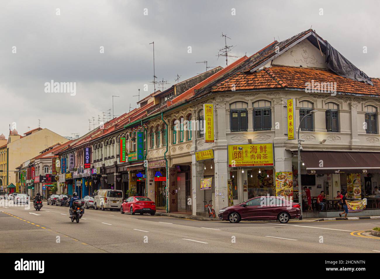 SINGAPORE, SINGAPORE - MARCH 10, 2018: View of Geylang Road in Singapore. Stock Photo