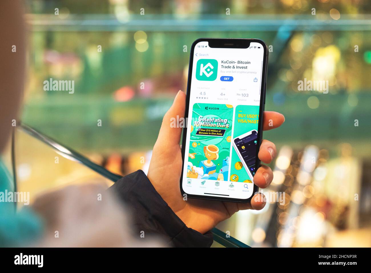 Kucoin Mobile Application Hi Res Stock Photography And Images Alamy