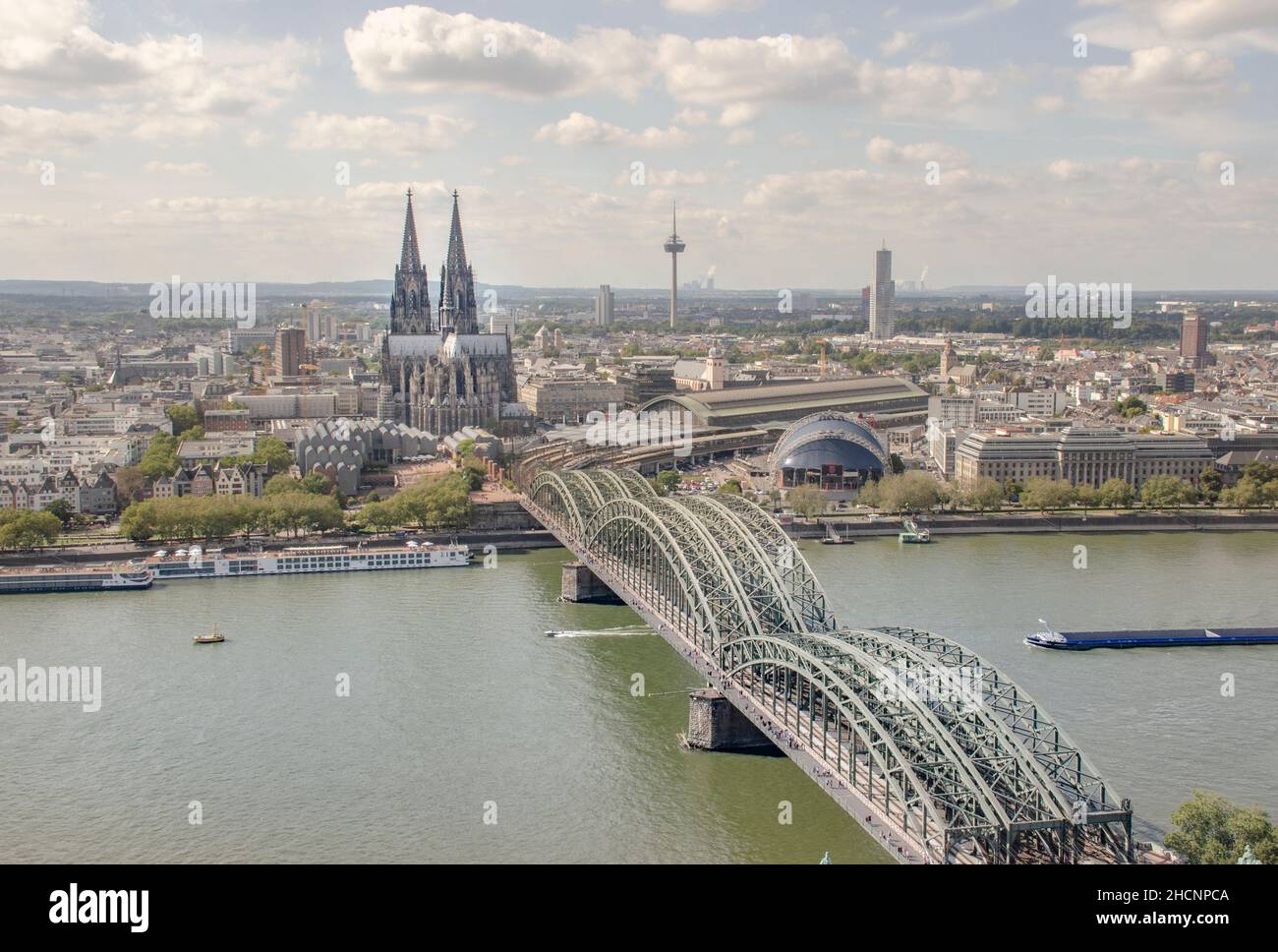 Köln- Panoramablick  auf den Dom Stock Photo