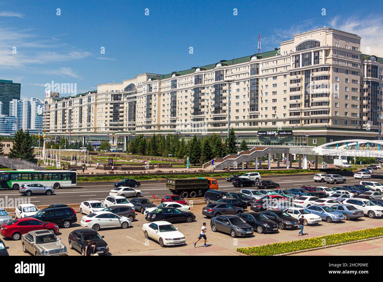 ASTANA, KAZAKHSTAN - JULY 9, 2018: View of Astana now Nur-Sultan , capital of Kazakhstan. Stock Photo