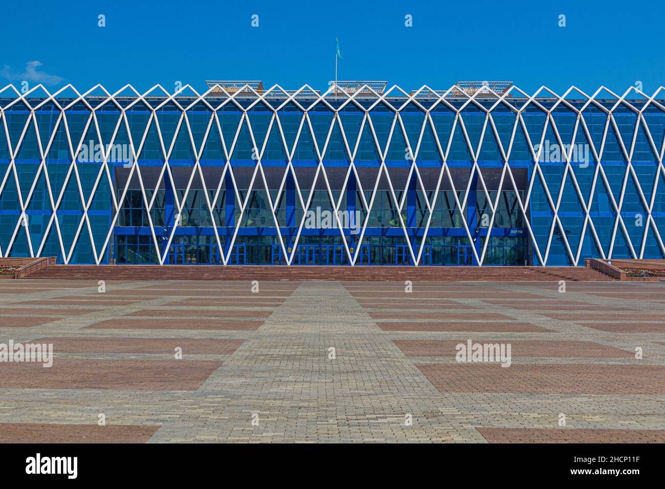 ASTANA, KAZAKHSTAN - JULY 9, 2018: Palace of Independence on the Independence Square in Astana now Nur-Sultan , capital of Kazakhstan. Stock Photo