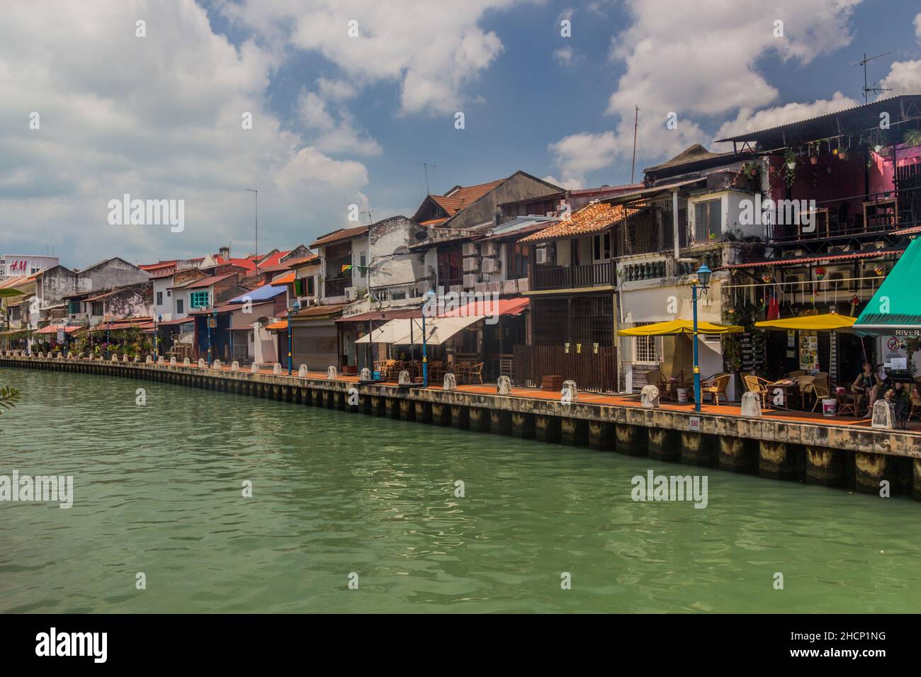 MALACCA, MALAYASIA - MARCH 19, 2018: Malacca River in the center of Malacca Melaka . Stock Photo