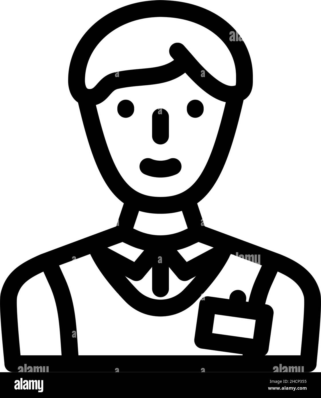 salesman store line icon vector illustration Stock Vector Image & Art ...