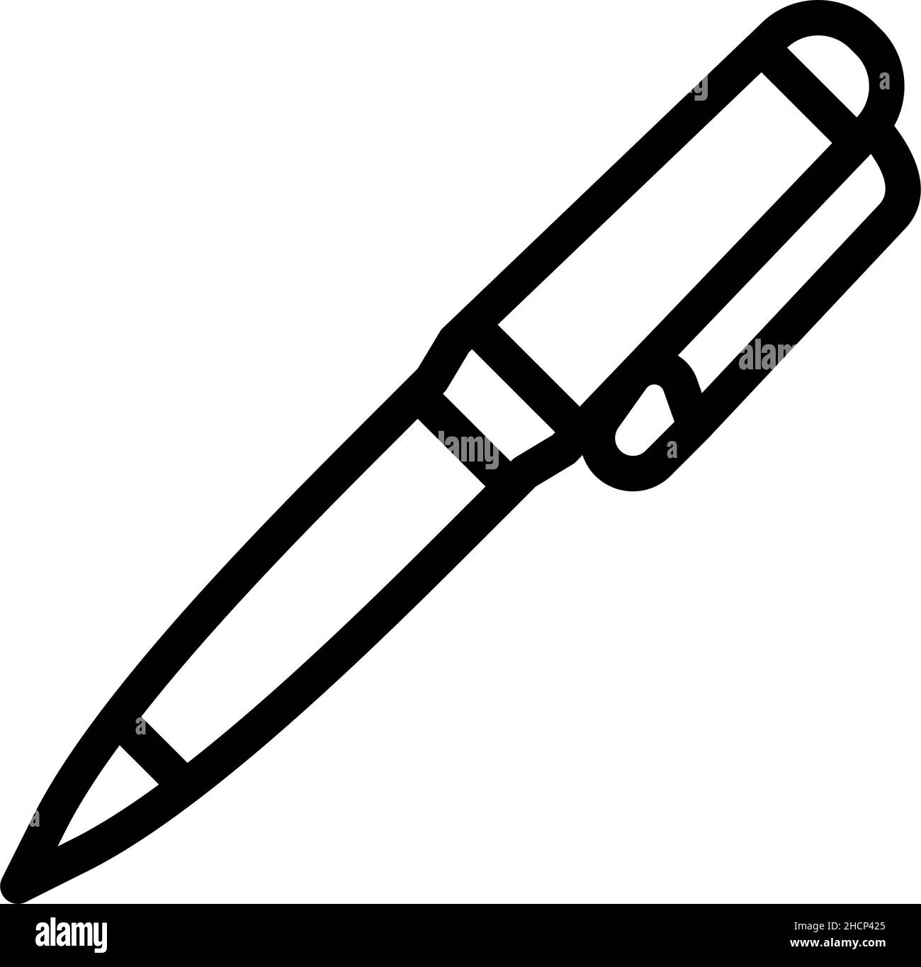 pen school stationery line icon vector illustration Stock Vector Image ...