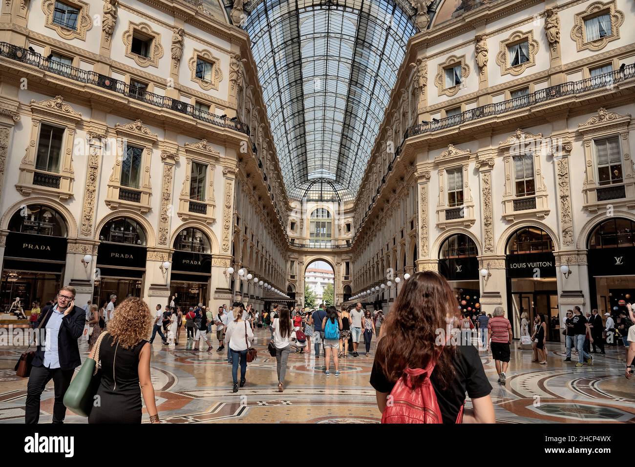 The Prada fashion store in the Galleria Vittorio Emanuele II