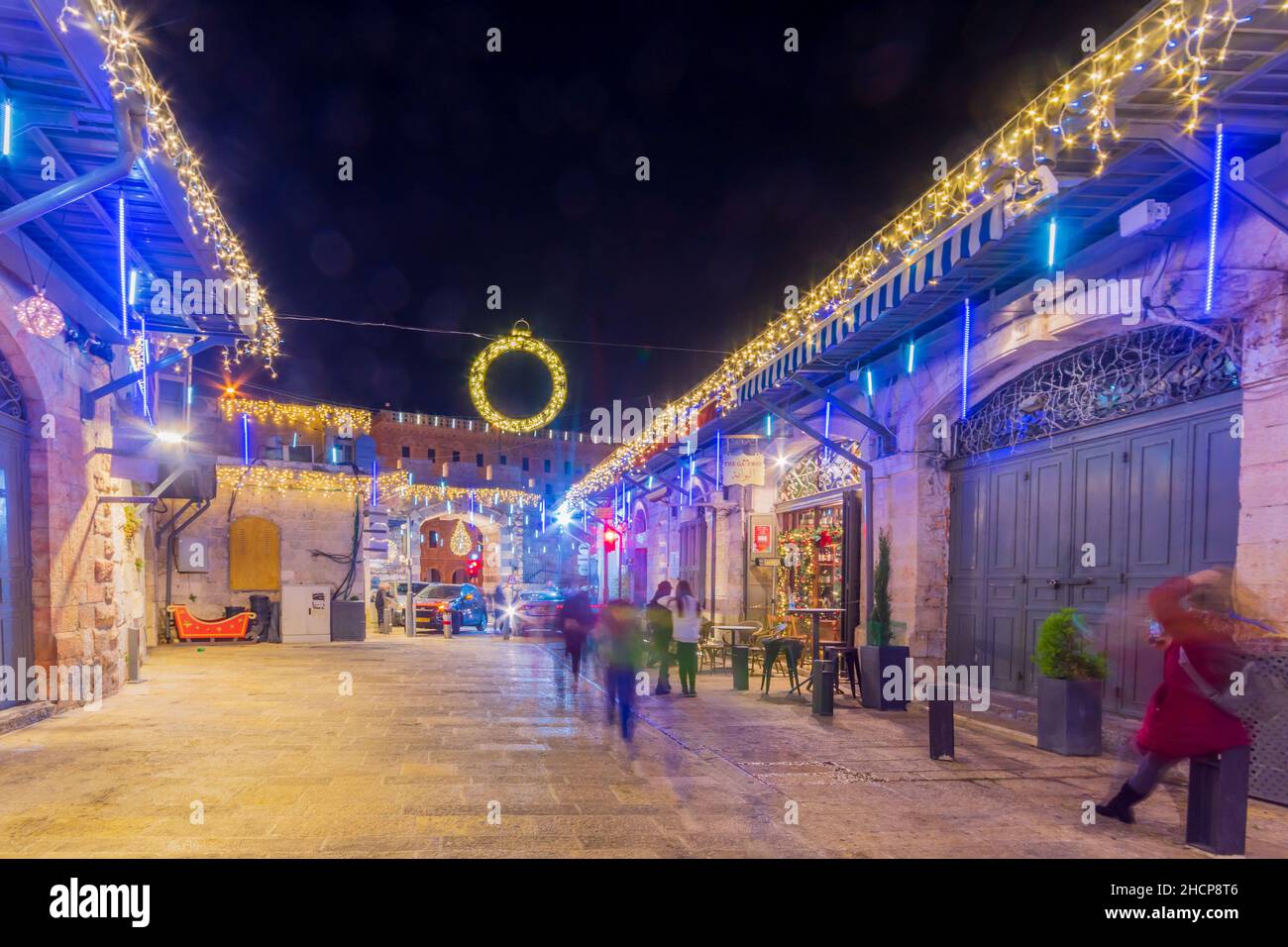 Jerusalem, Israel December 28, 2021 Scene of the New Gate in the old