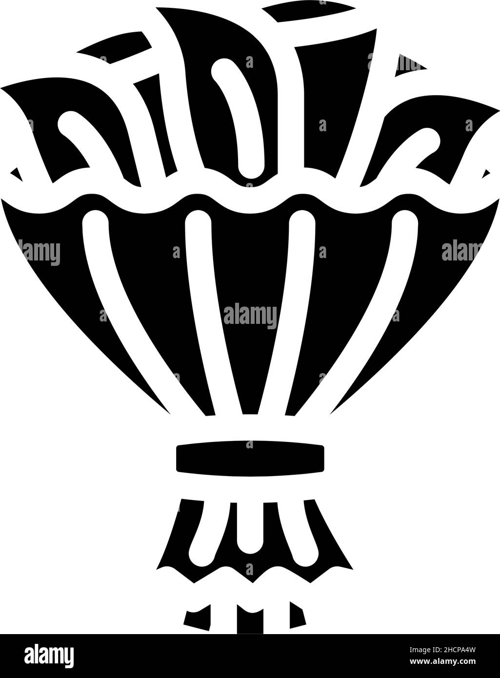 bouquet flower glyph icon vector illustration Stock Vector Image & Art ...