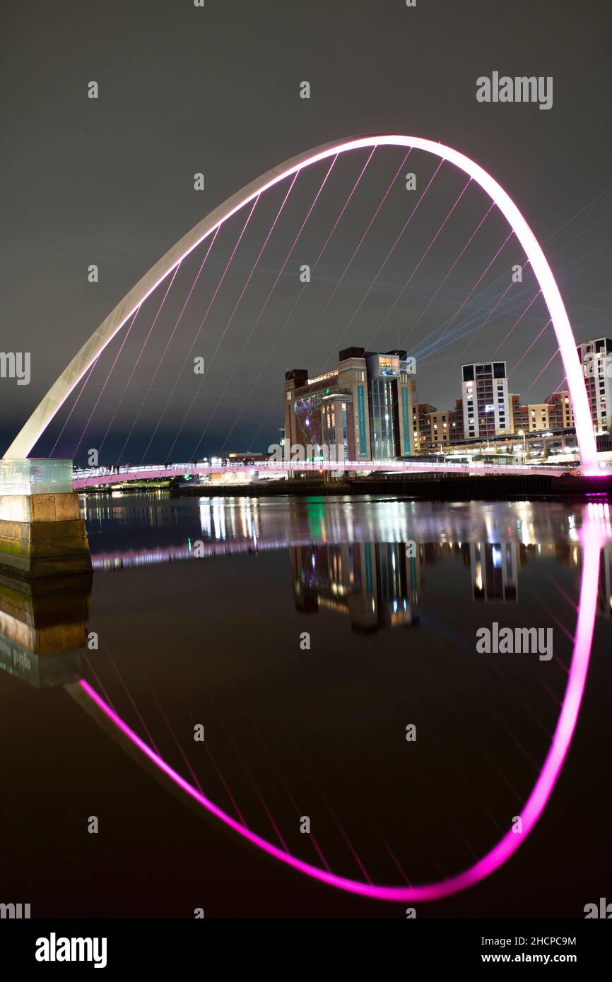 Newcastle Quayside Laser show 2021 Stock Photo Alamy