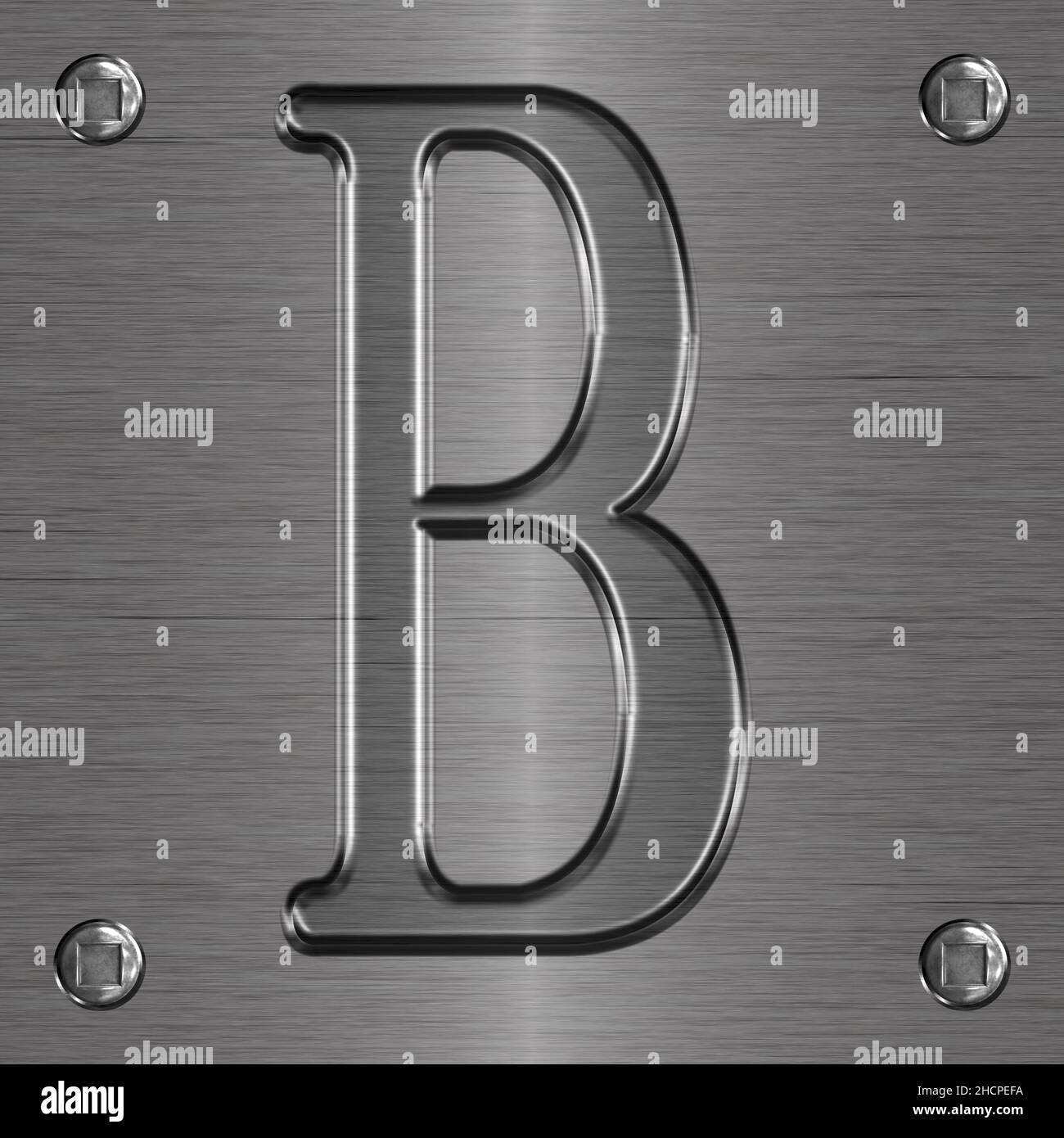 Embossed letter b hi-res stock photography and images - Alamy