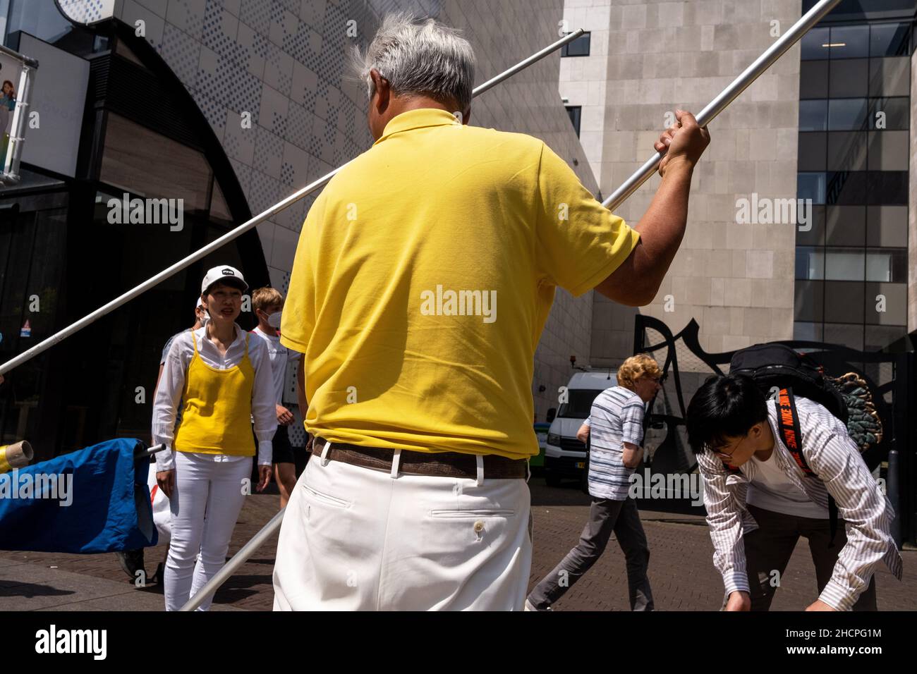 The Netherlands, The Hague, 20210720. Falun Gong rally in The Hague
