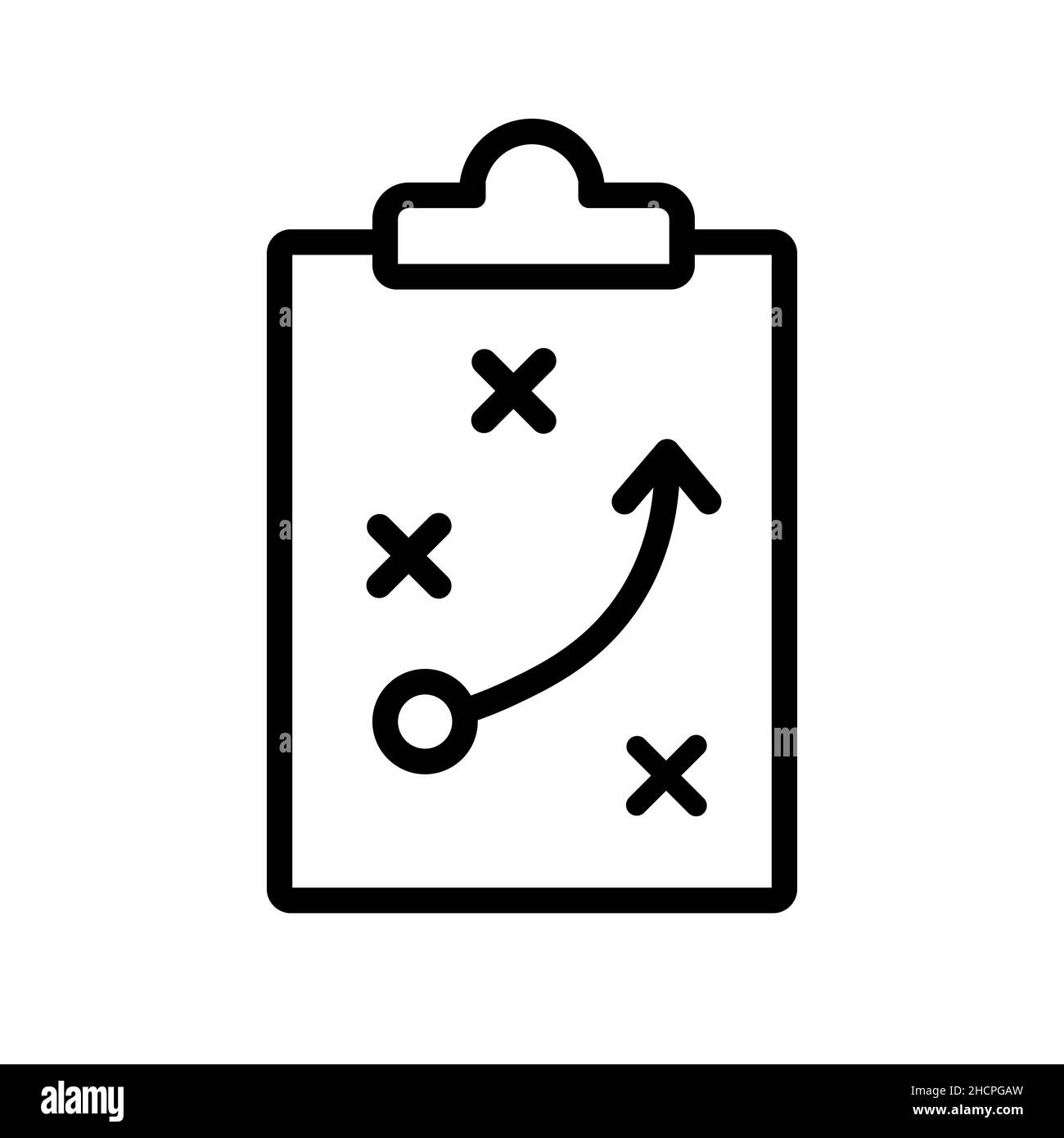 Strategy icon in flat style. Management line symbol in black. Success vector sign. Marketing plan concept. Simple abstract business tactic icon. Vecto Stock Vector