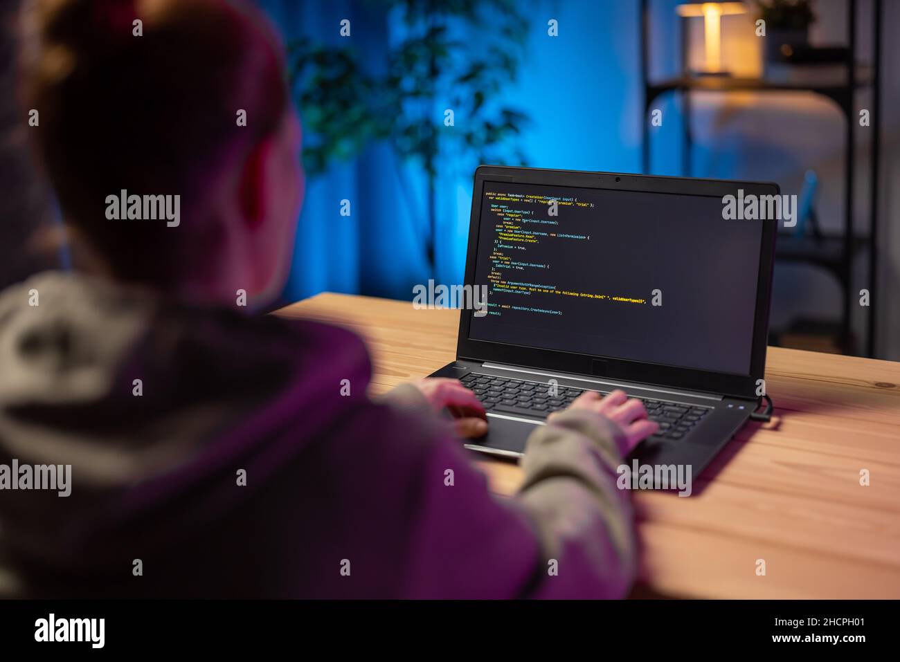 Coding woman hi-res stock photography and images - Alamy